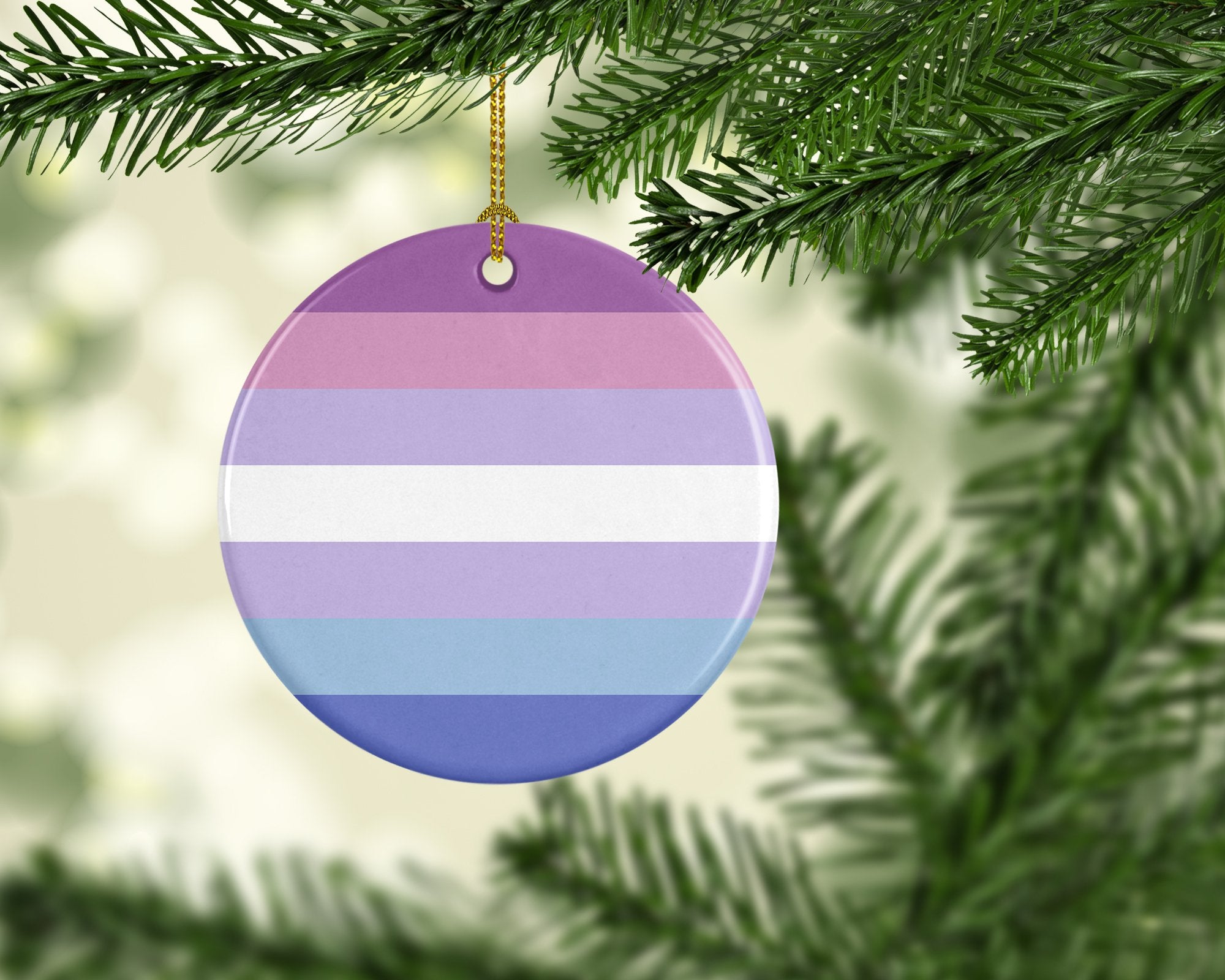 Buy this Bigender Pride Ceramic Ornament