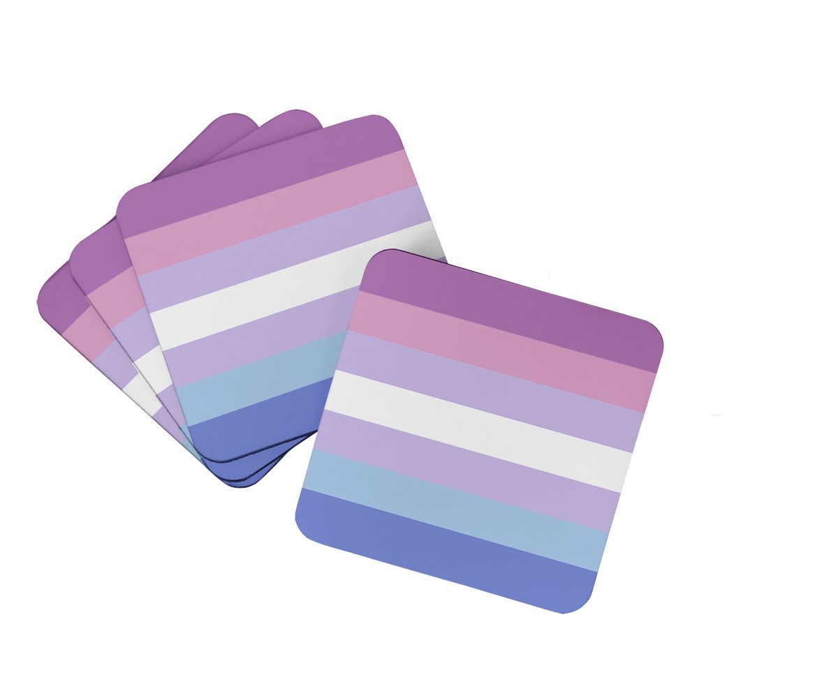 Buy this Bigender Pride Foam Coaster Set of 4