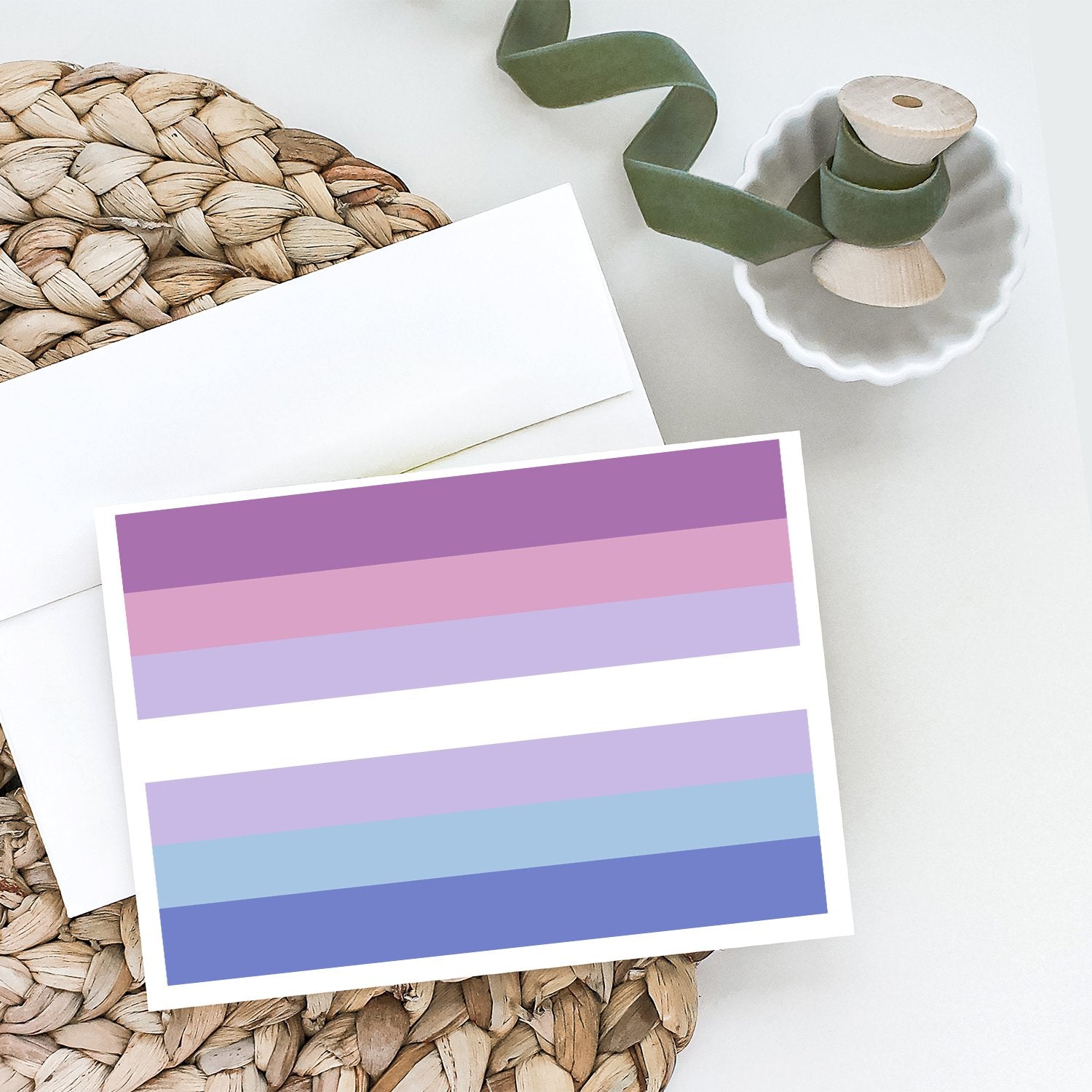 Buy this Bigender Pride Greeting Cards and Envelopes Pack of 8