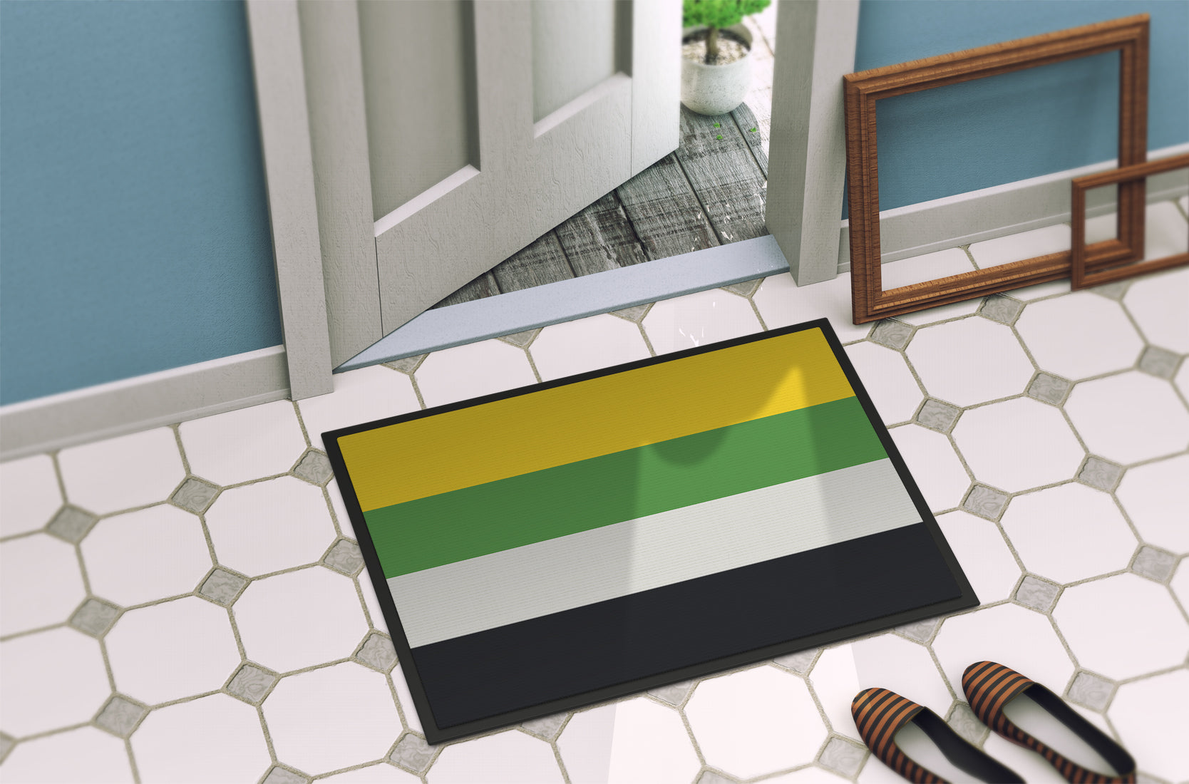 Skiliosexual Pride Indoor or Outdoor Mat 18x27 - the-store.com