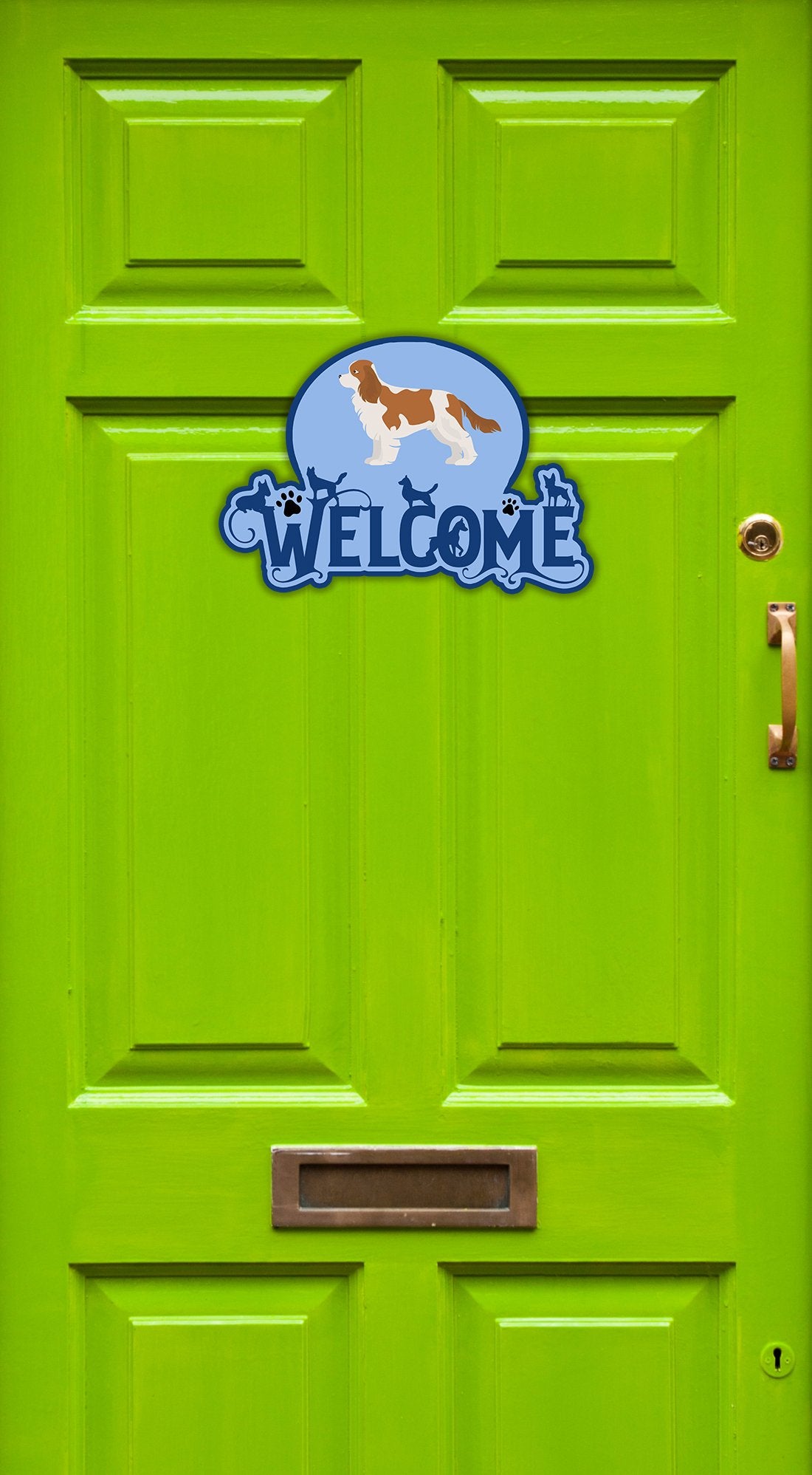 Buy this Blenheim Cavalier Spaniel Welcome Door Hanger Decoration