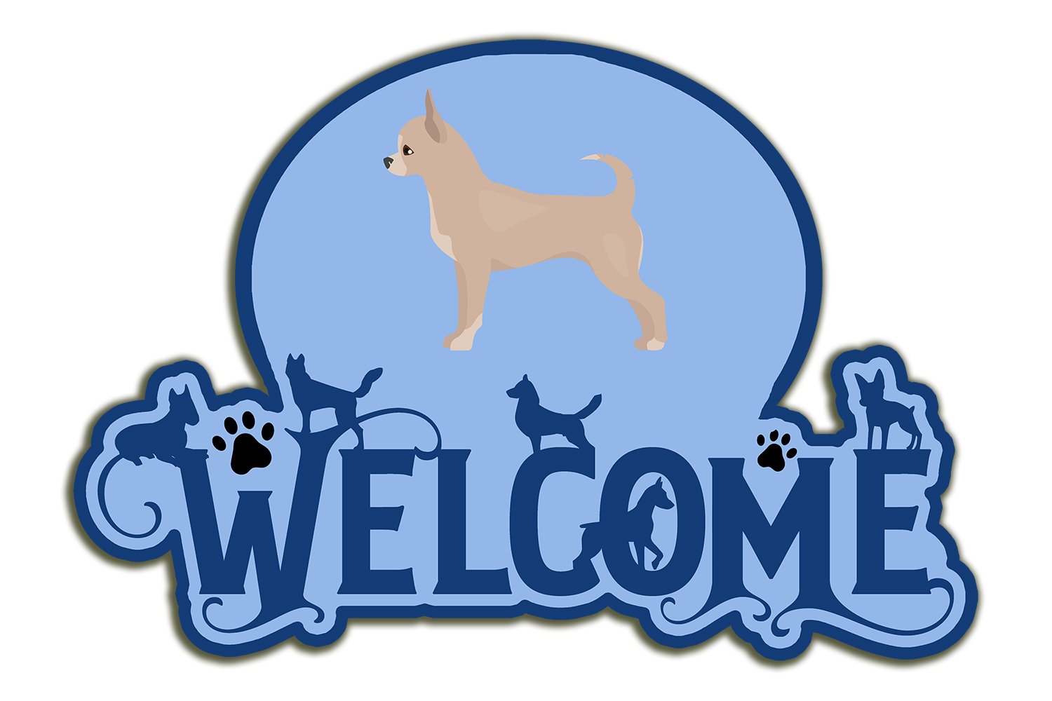 Buy this Chihuahua Welcome Door Hanger Decoration