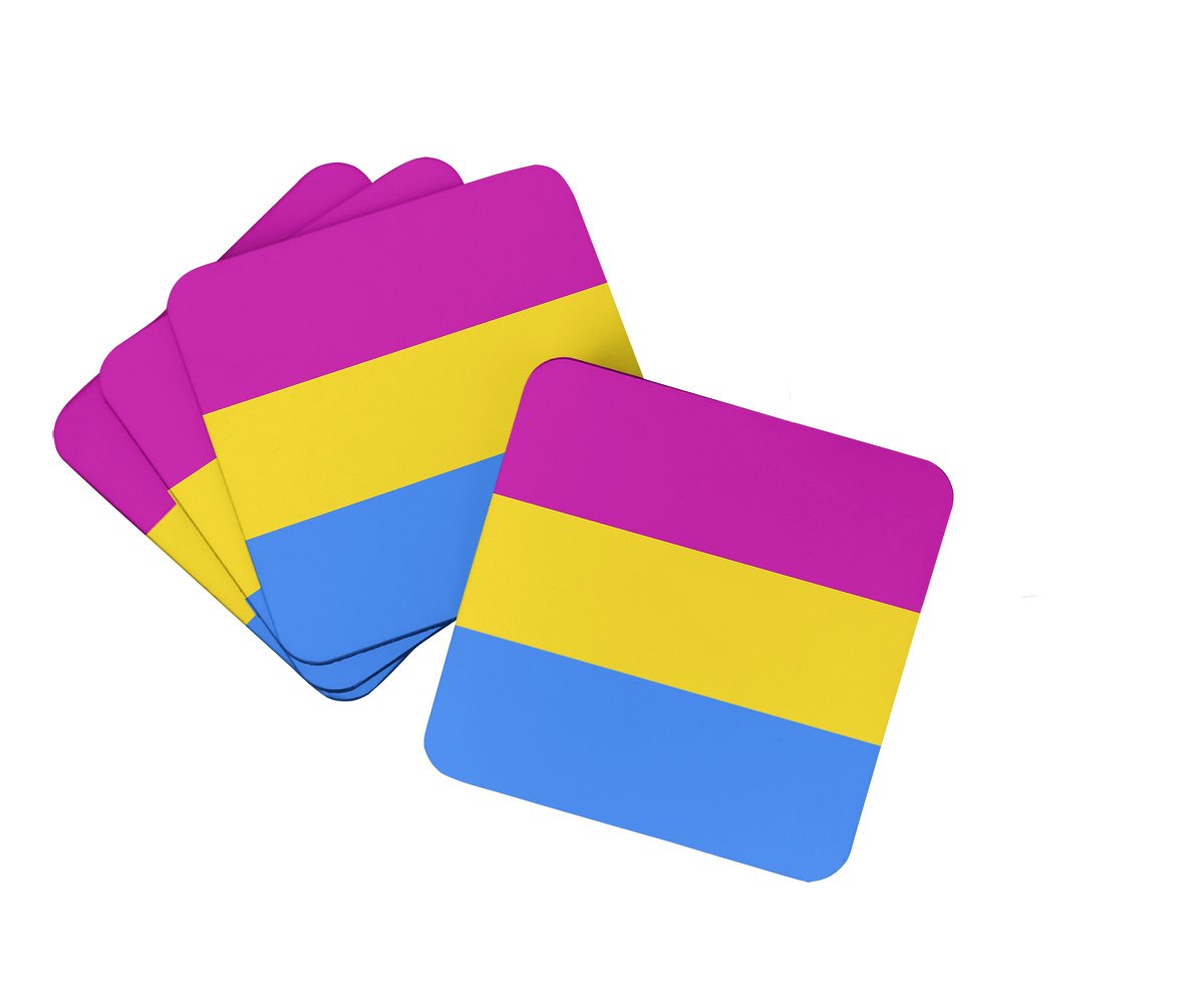 Buy this Pansexual Pride Foam Coaster Set of 4