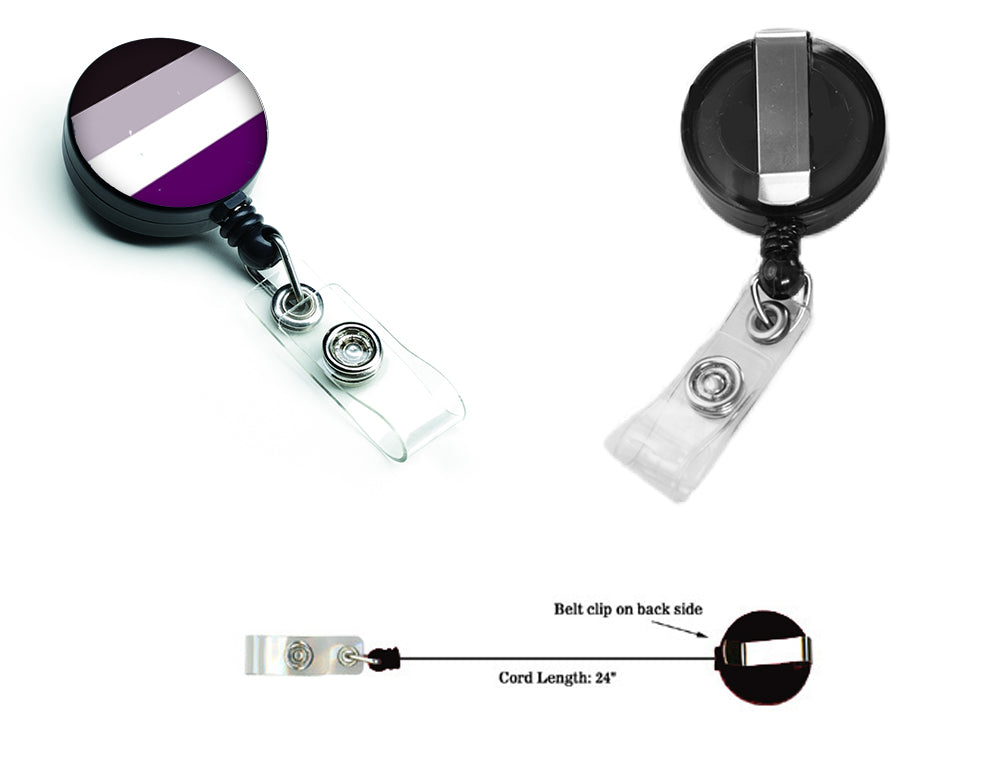 Asexual Pride Retractable Badge Reel  the-store.com.