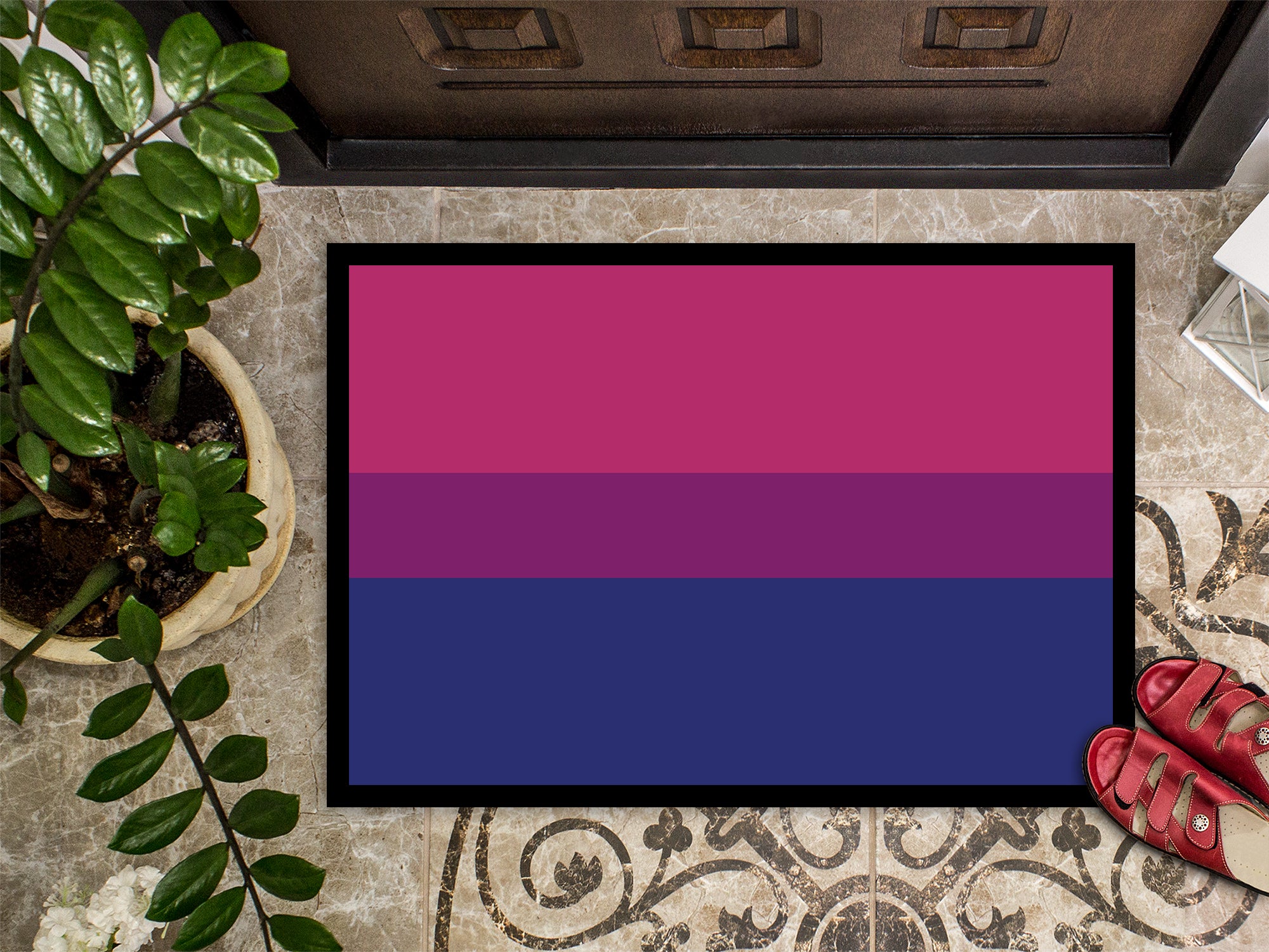 Bisexual Pride Indoor or Outdoor Mat 18x27 - the-store.com