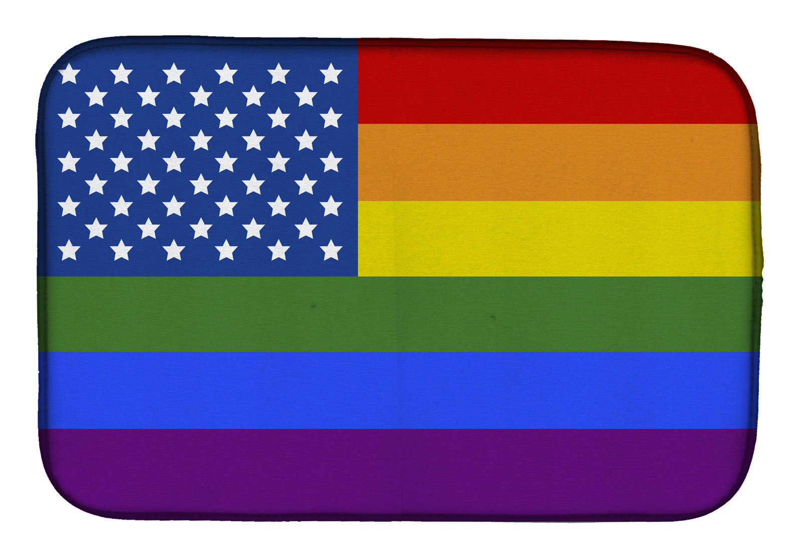 USA Gay Pride Dish Drying Mat  the-store.com.