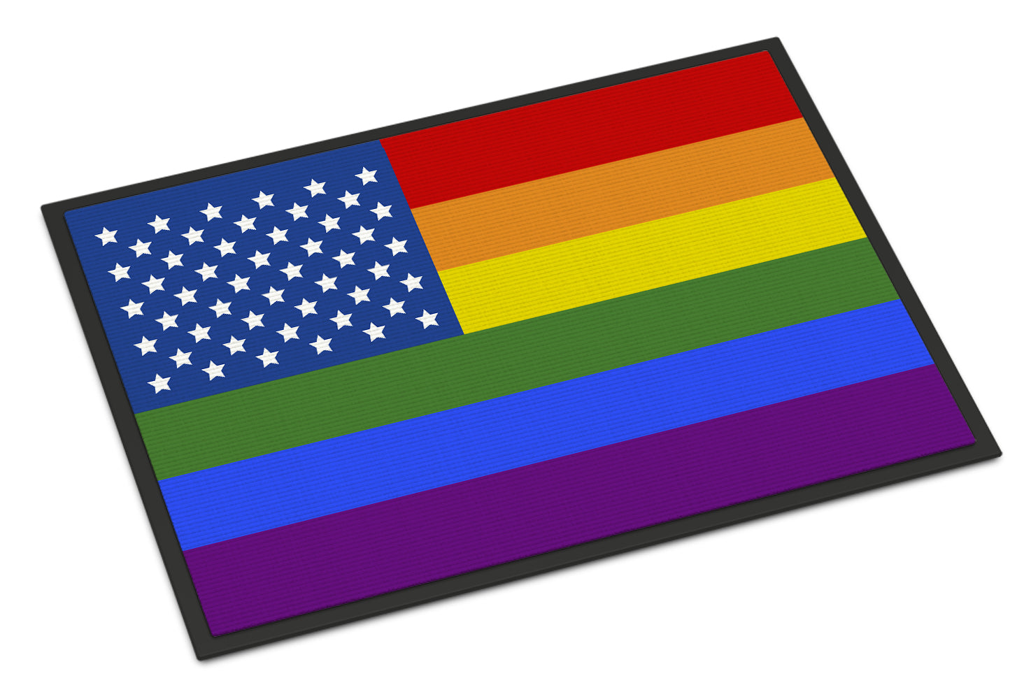 USA Gay Pride Indoor or Outdoor Mat 18x27 - the-store.com