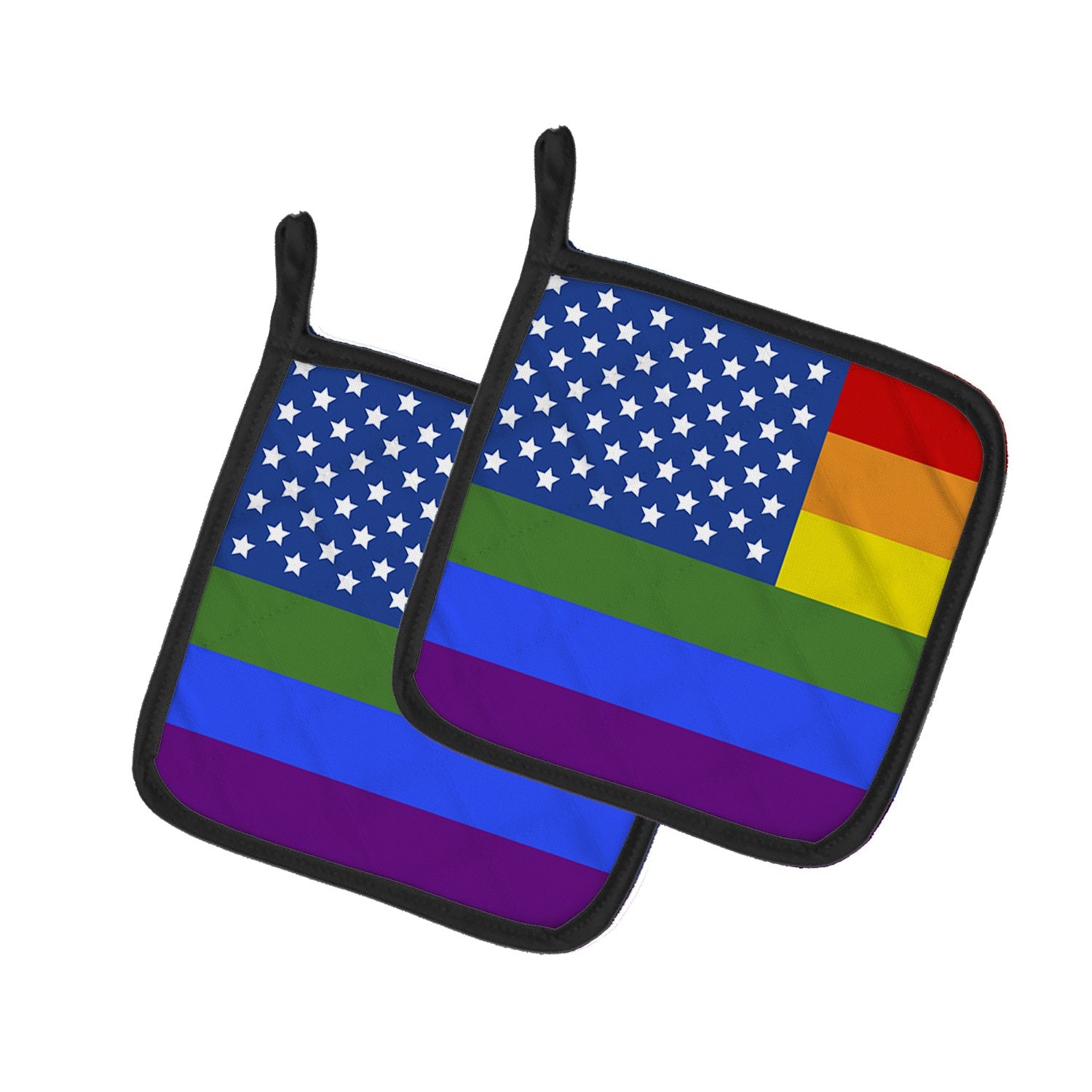 Buy this USA Gay Pride Pair of Pot Holders