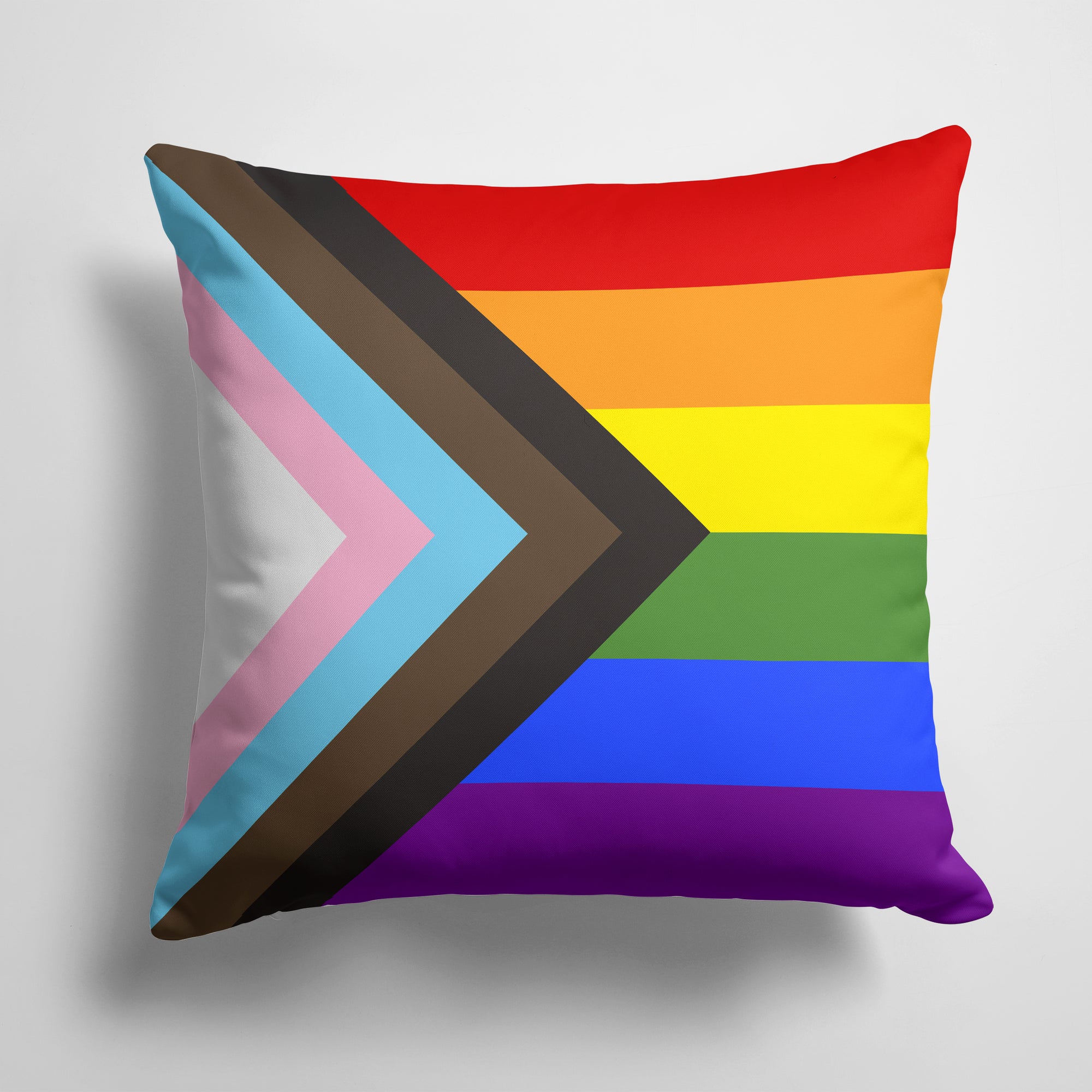 Gay Pride Progress Pride Fabric Decorative Pillow - the-store.com