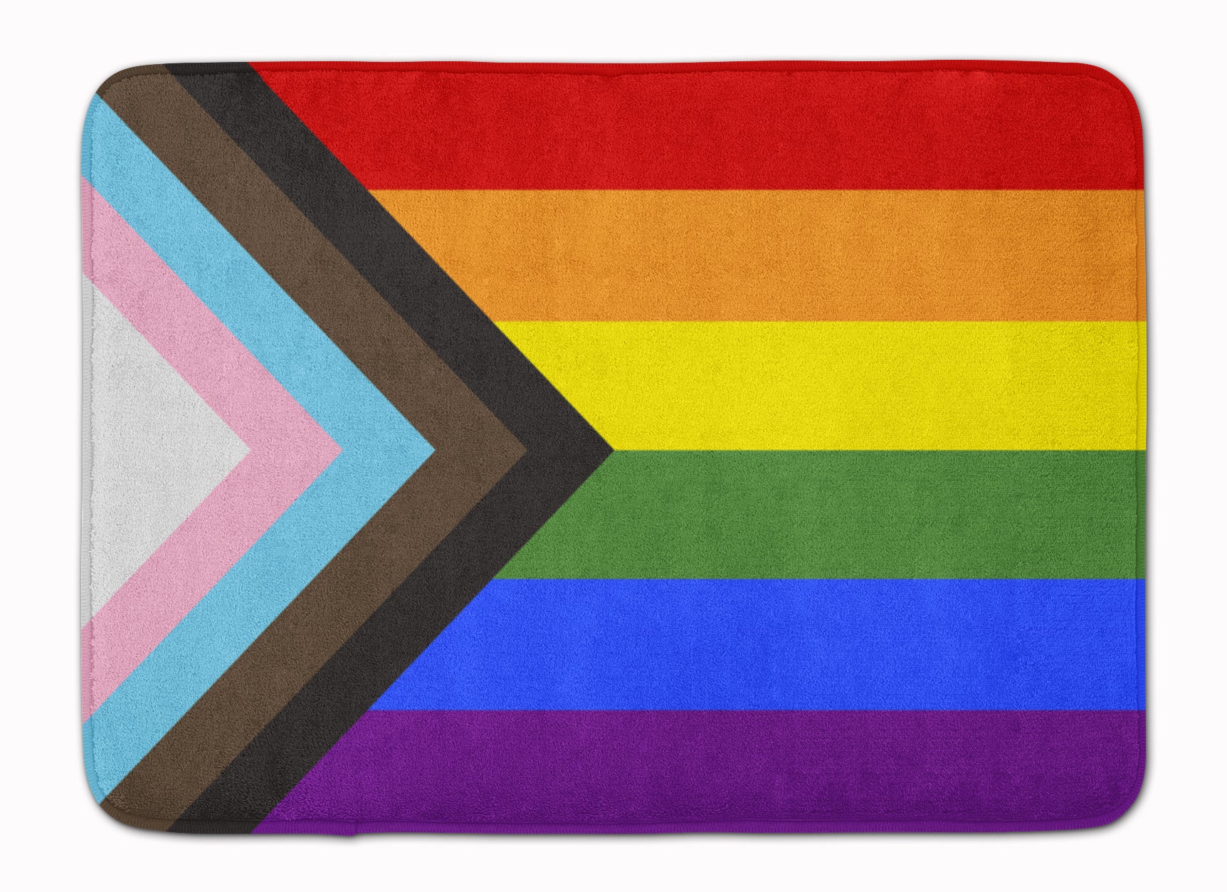 Gay Pride Progress Pride Machine Washable Memory Foam Mat - the-store.com