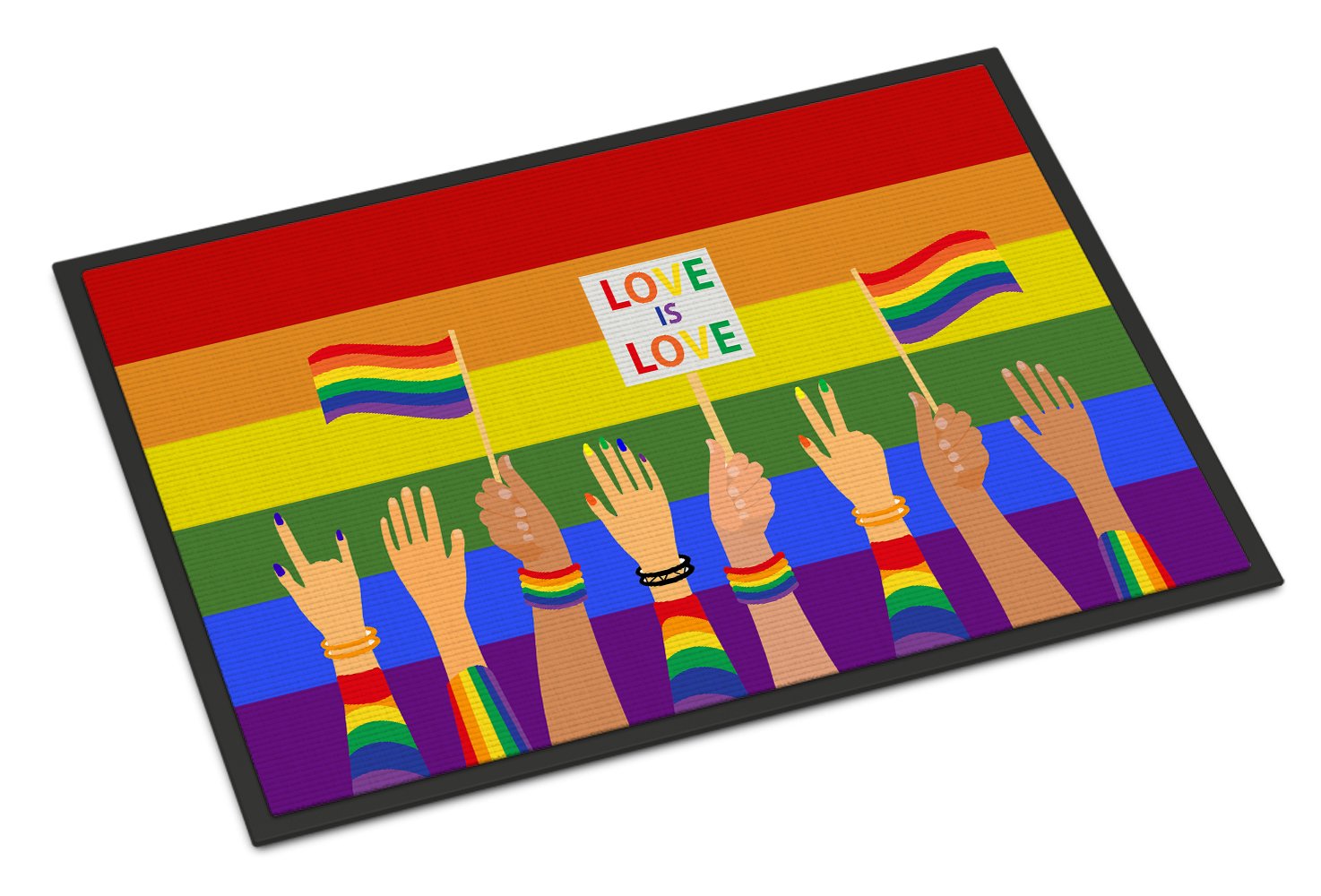 Buy this Gay Pride Parade Indoor or Outdoor Mat 24x36