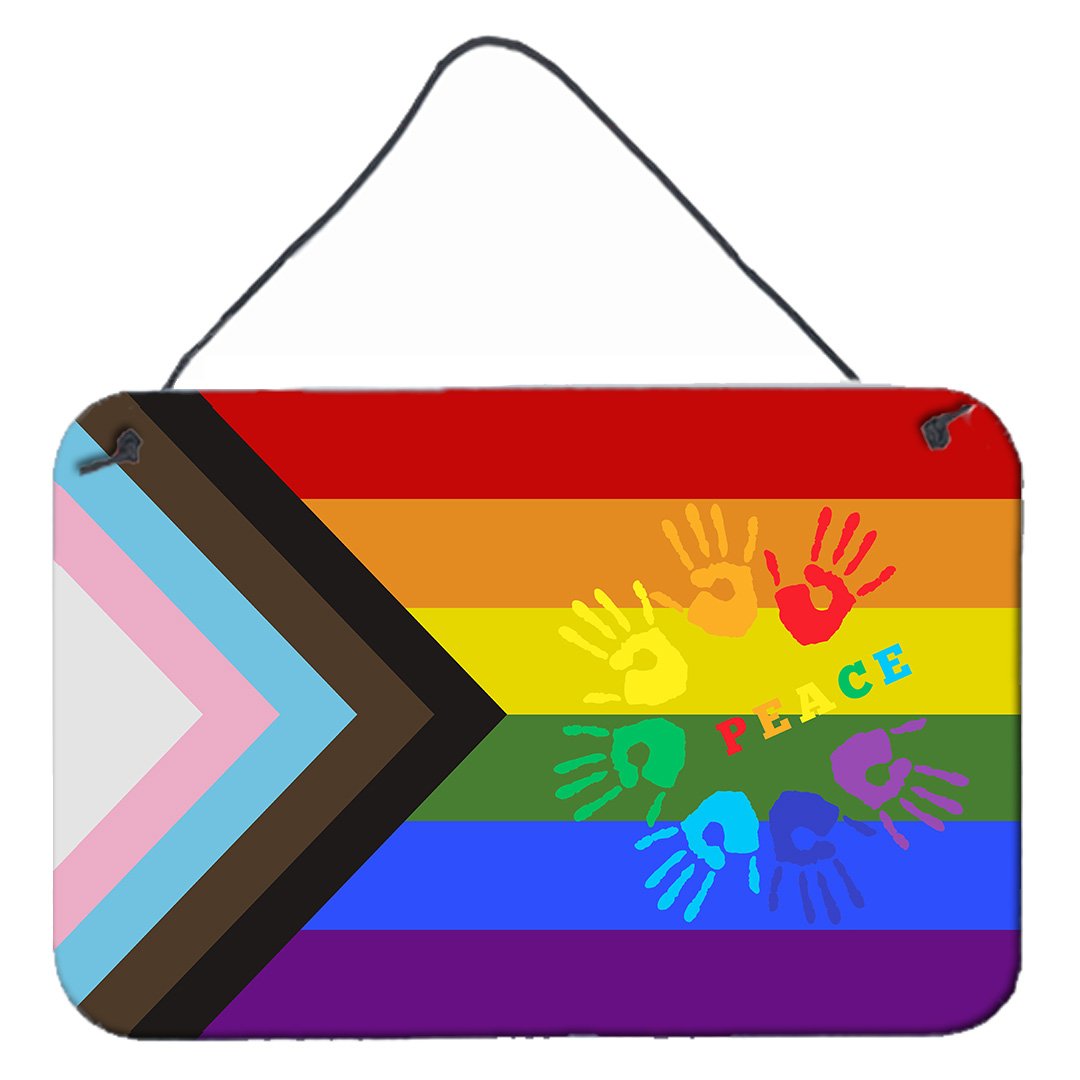 Buy this Gay Pride Peace Hands Progress Pride Wall or Door Hanging Prints