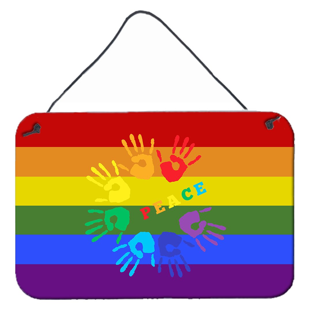 Buy this Gay Pride Peace Hands Wall or Door Hanging Prints