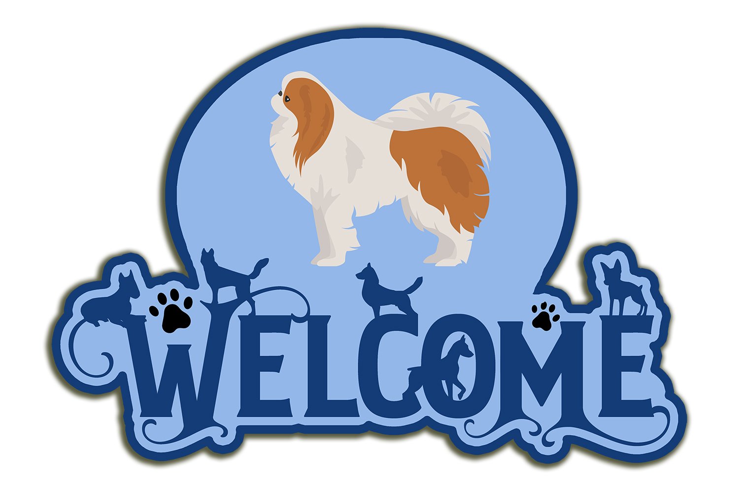 Buy this Japanese Chin #1 Welcome Door Hanger Decoration