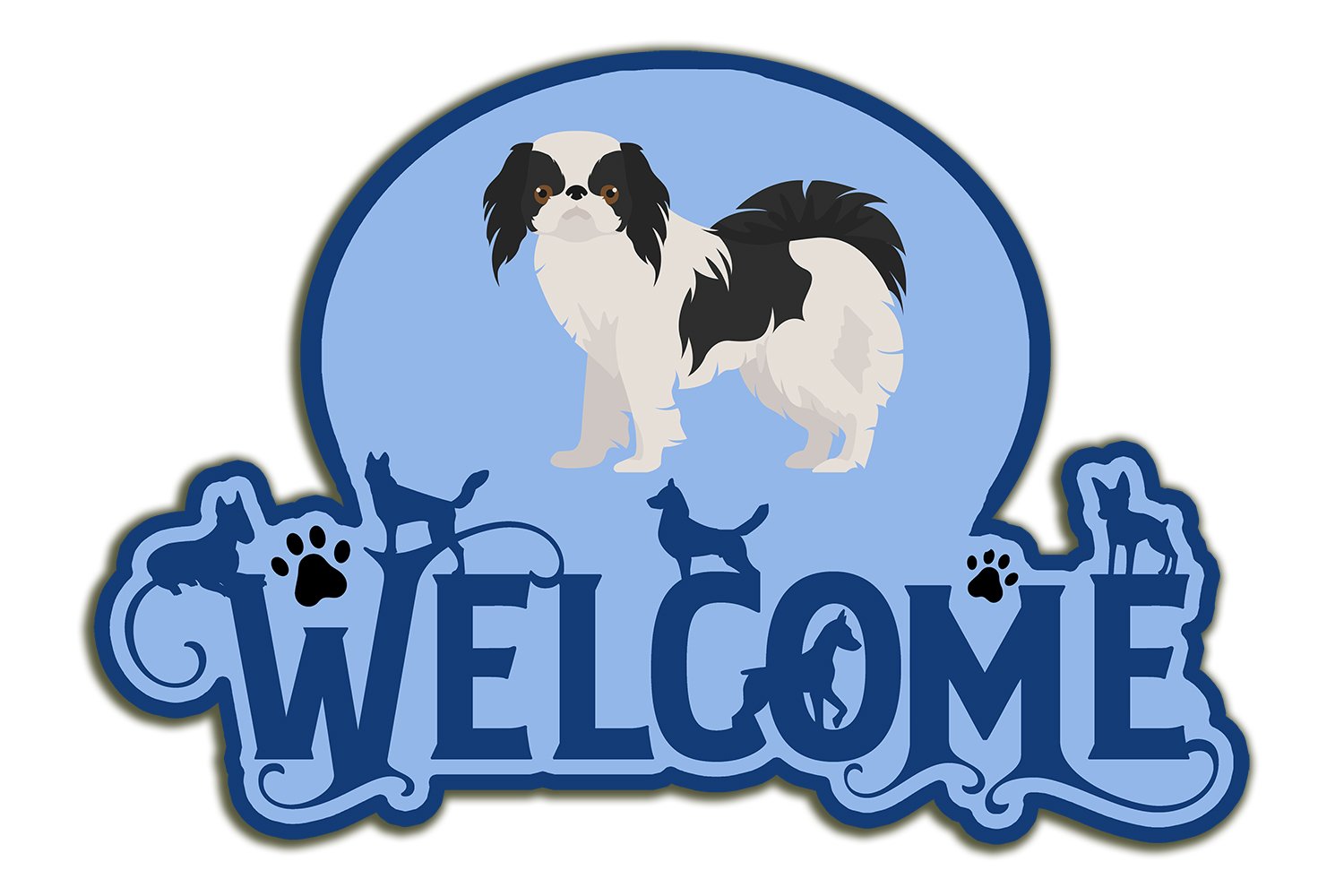 Buy this Japanese Chin #2 Welcome Door Hanger Decoration