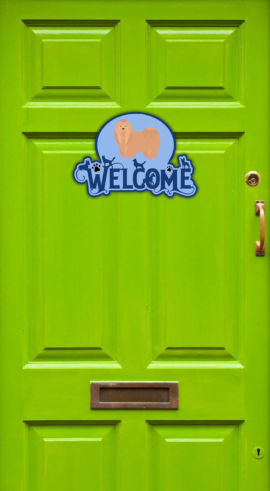 Lhasa Apso #1 Welcome Door Hanger Decoration - the-store.com