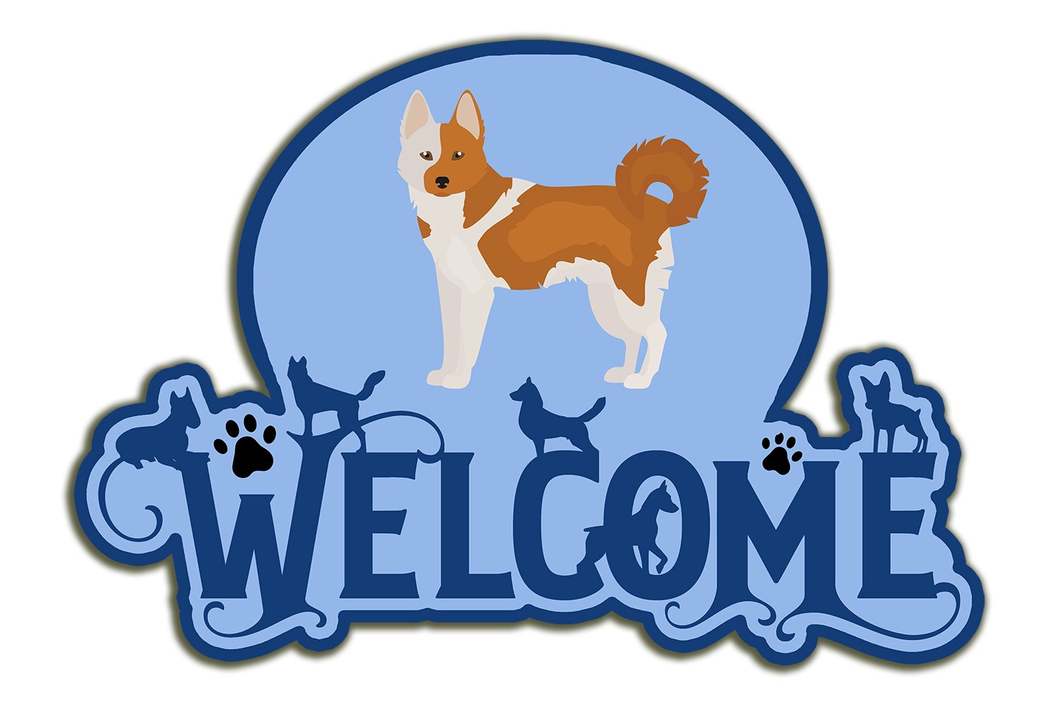 Buy this Nordic Spitz Welcome Door Hanger Decoration