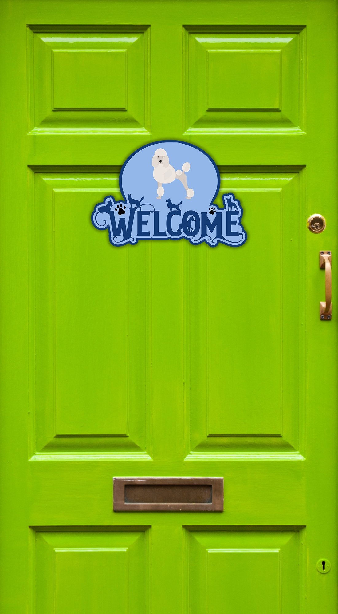 Buy this Poodle Welcome Door Hanger Decoration