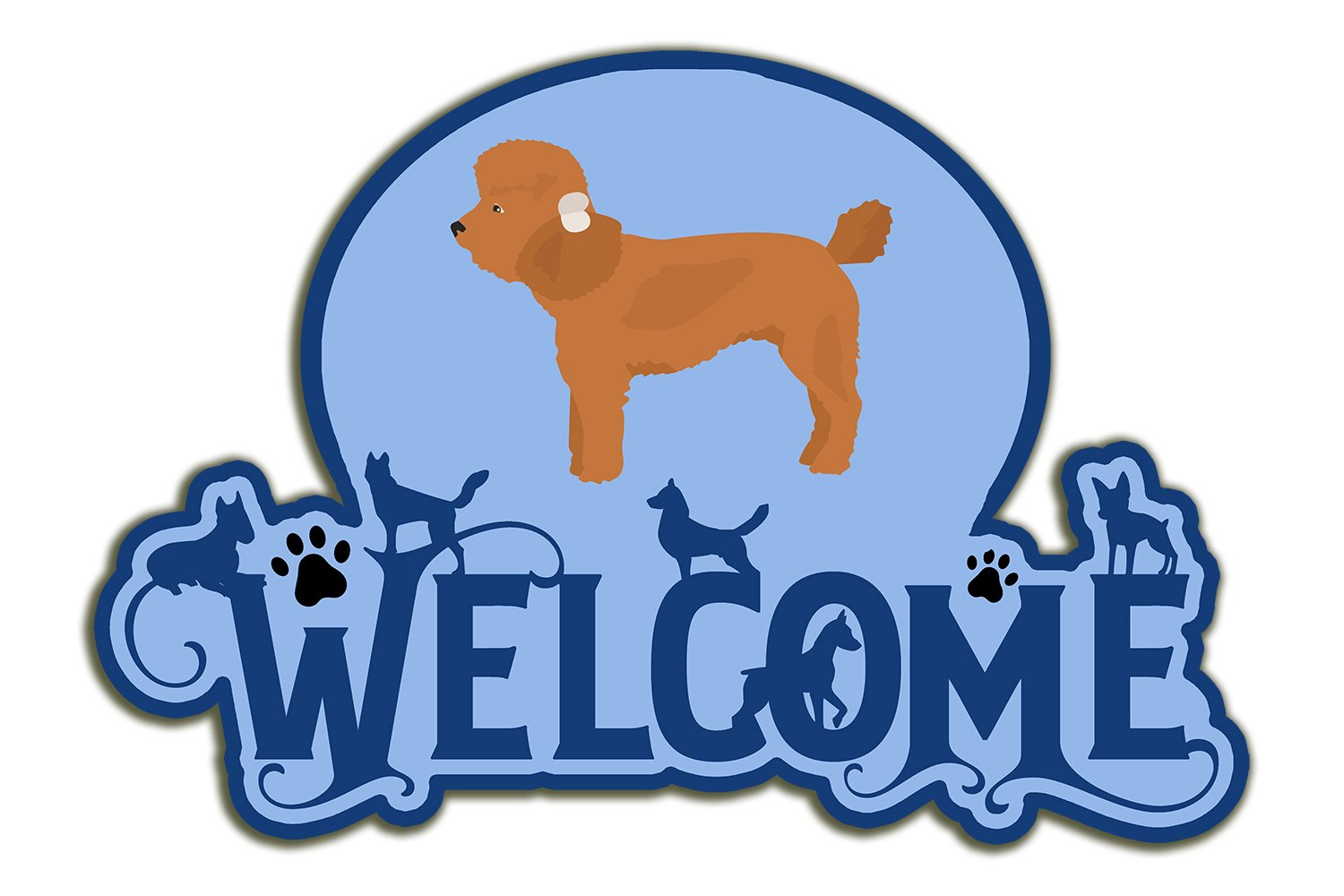 Buy this Toy Poodle Welcome Door Hanger Decoration