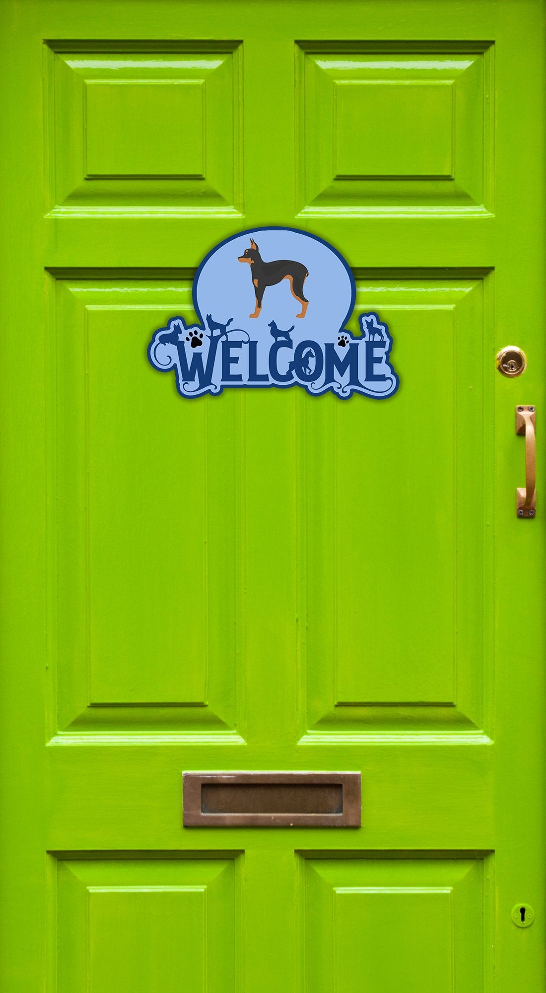 Buy this Russian Tor Terrier Welcome Door Hanger Decoration
