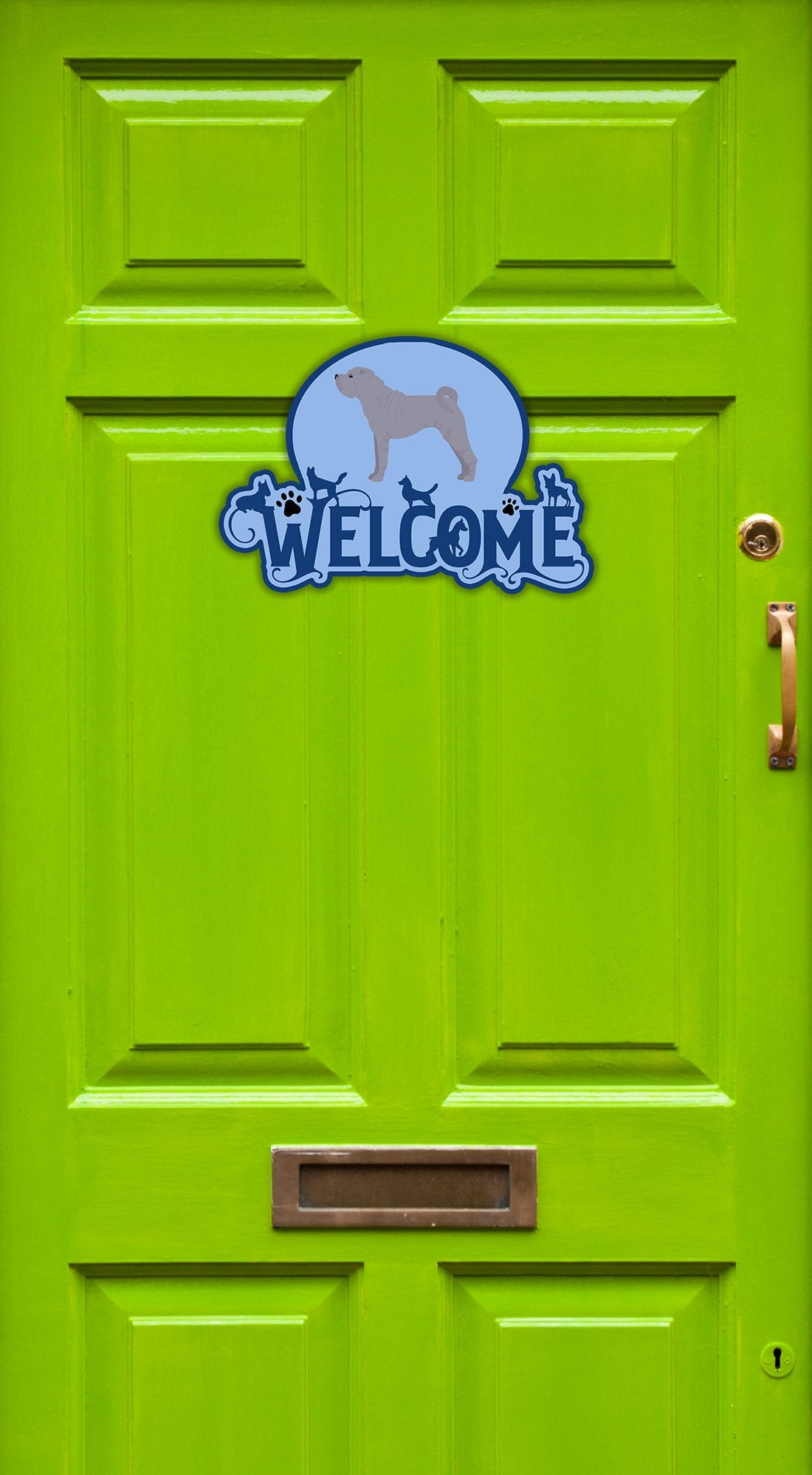 Shar Pei #1 Welcome Door Hanger Decoration - the-store.com