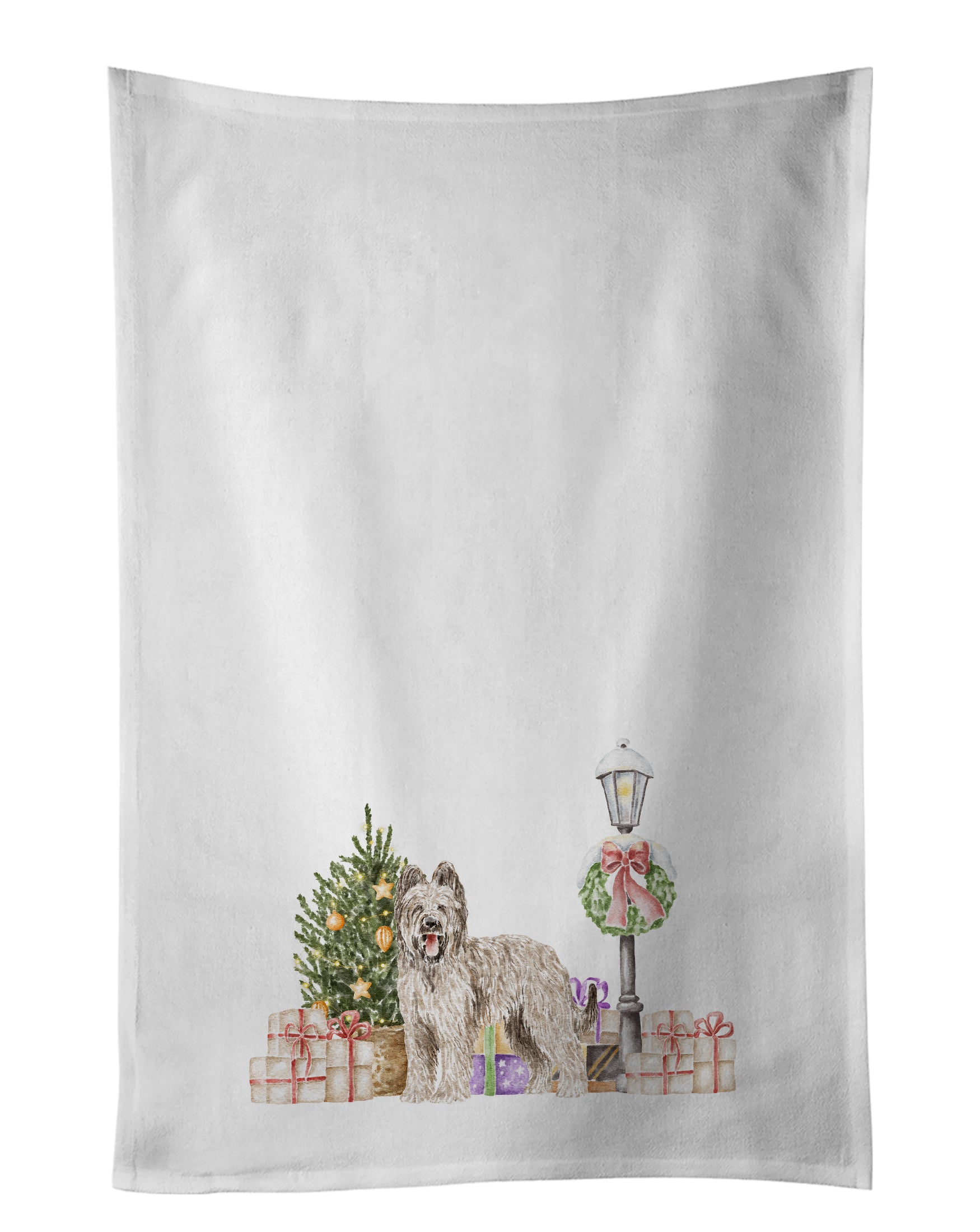 Buy this Briard Smiling White Kitchen Towel Set of 2