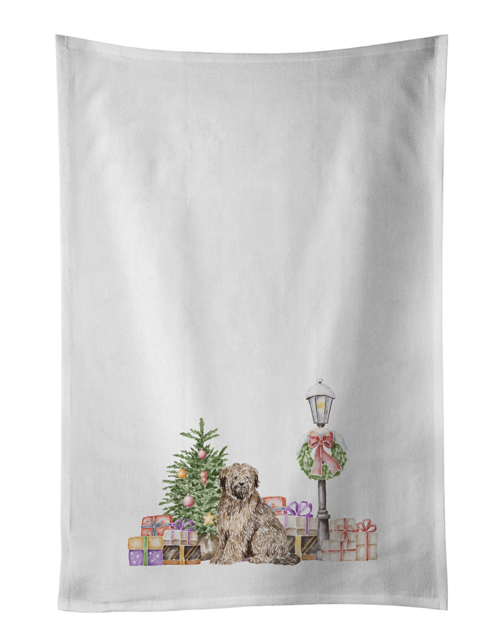 Buy this Briard Sitting White Kitchen Towel Set of 2