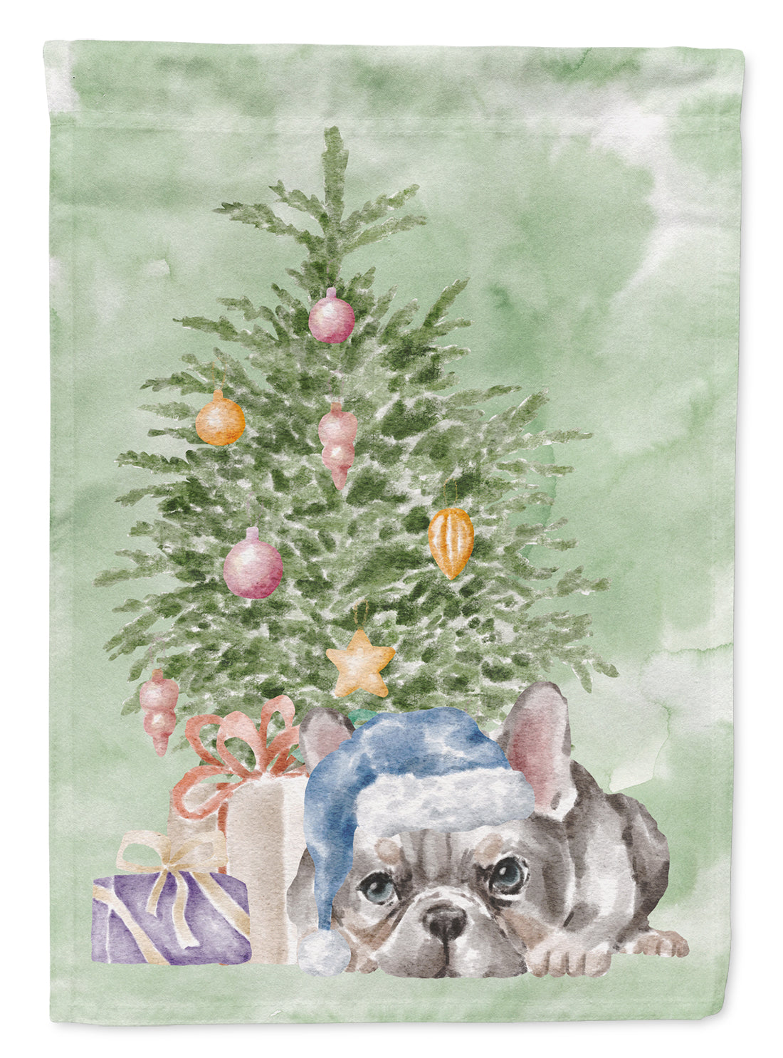 Christmas French Bulldog Black #1 Flag Garden Size  the-store.com.