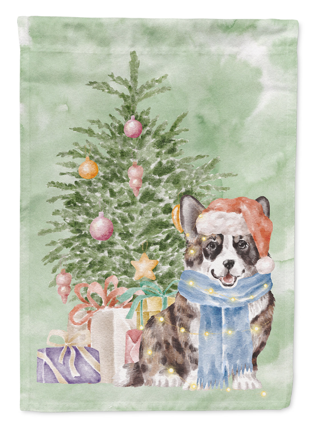 Christmas Cardigan Corgi Flag Garden Size  the-store.com.