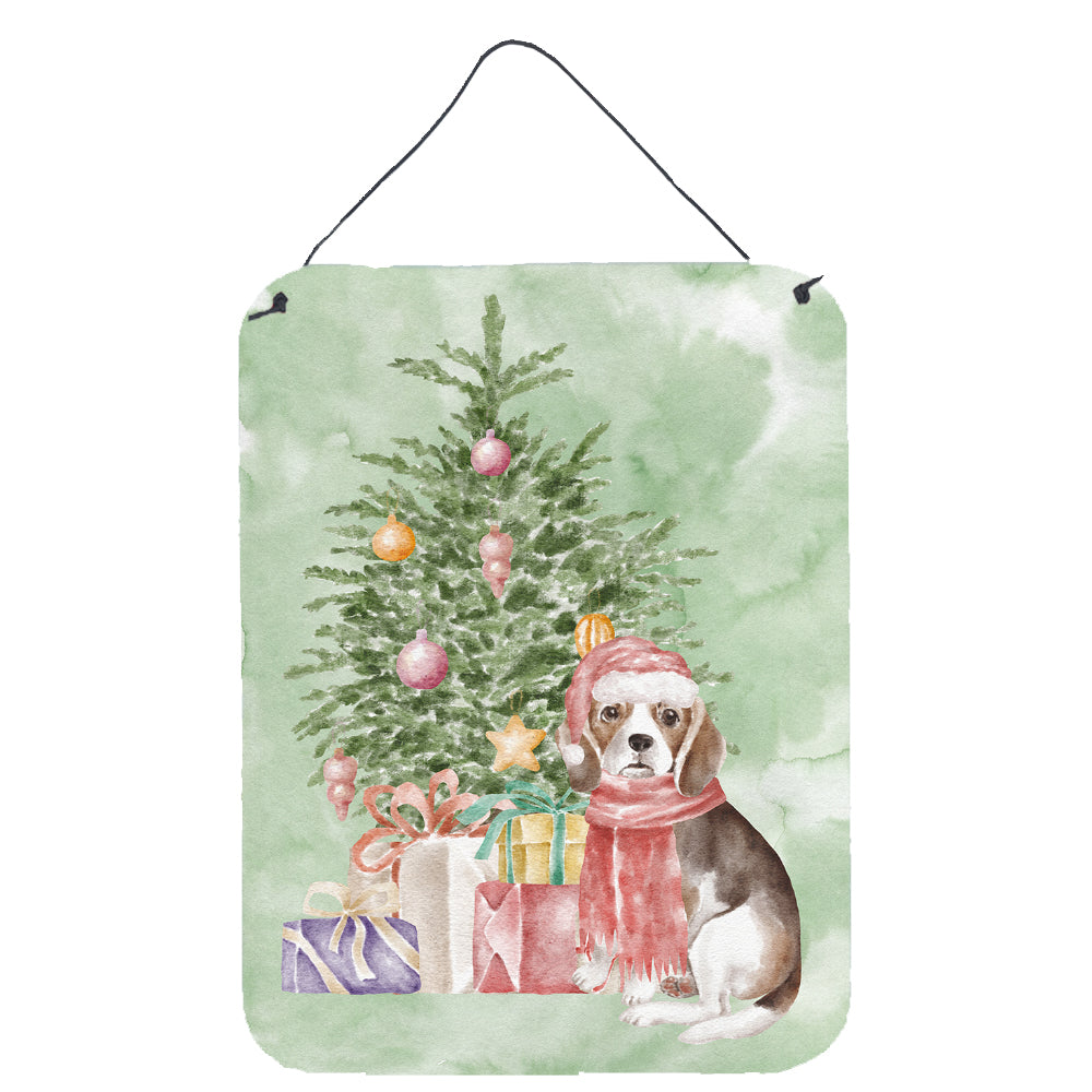 Buy this Christmas Beagle Puppy Wall or Door Hanging Prints