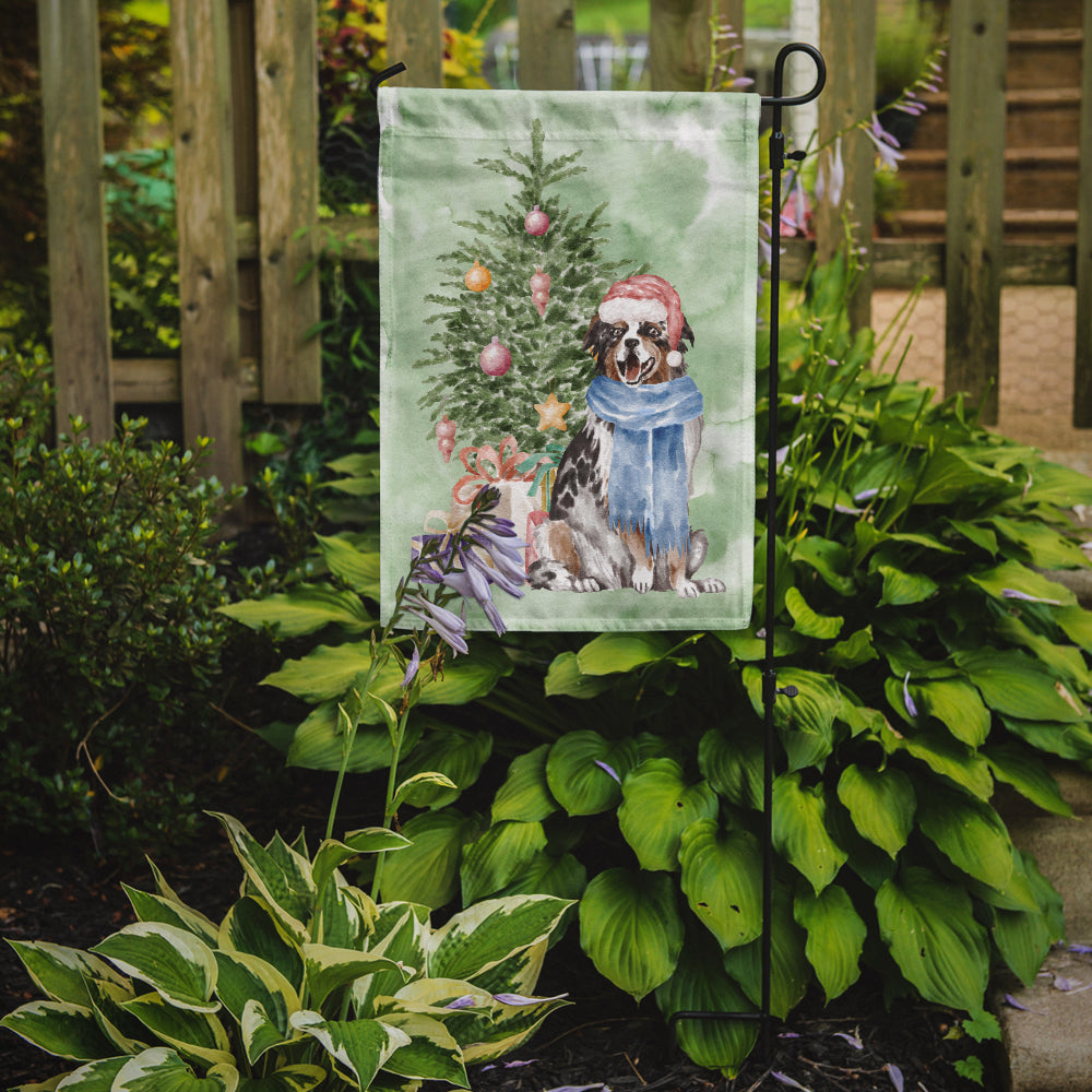 Christmas Australian Shepherd Flag Garden Size  the-store.com.