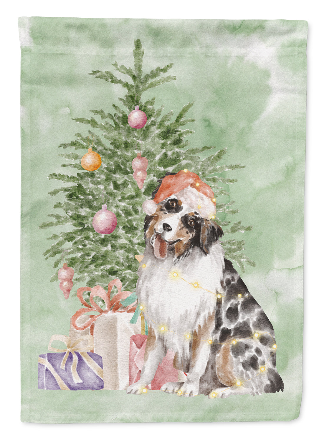 Christmas Australian Shepherd #2 Flag Garden Size  the-store.com.