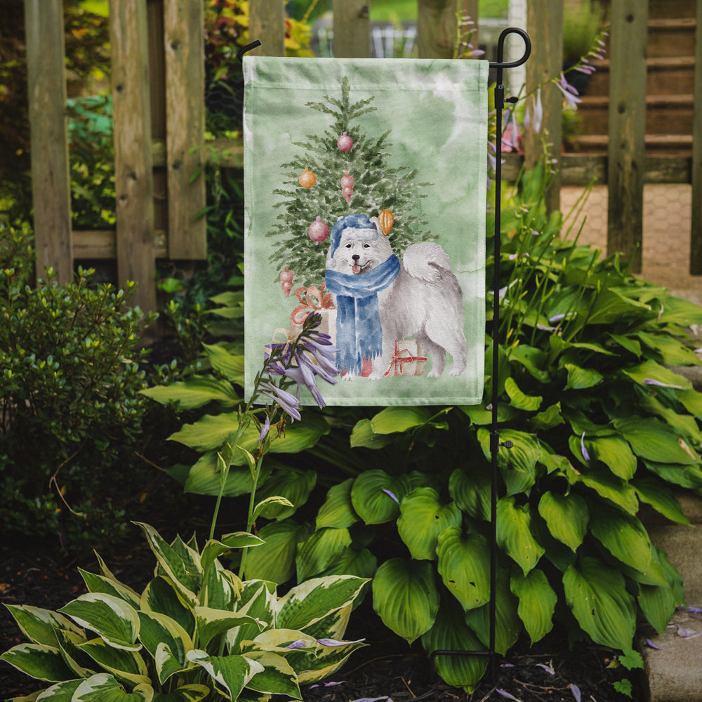 Christmas Samoyed #2 Flag Garden Size  the-store.com.