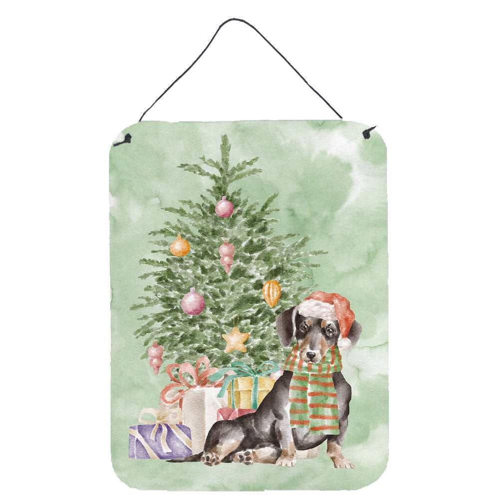 Buy this Christmas Dachshund Black Tan Wall or Door Hanging Prints