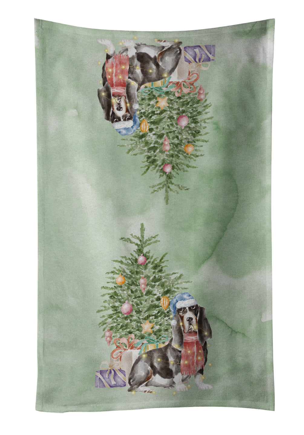 Buy this Christmas Basset Hound  #2 Kitchen Towel