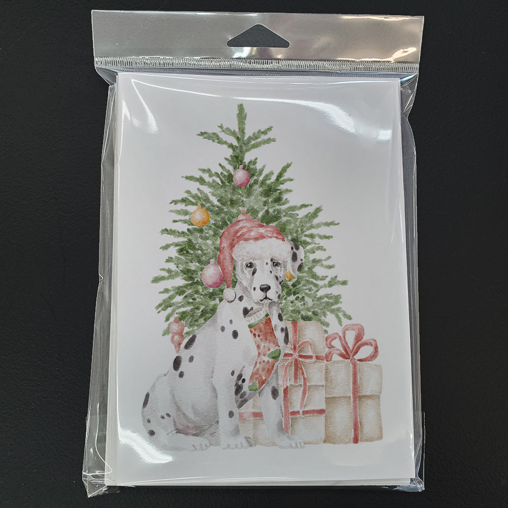 Christmas Dalmatian Greeting Cards and Envelopes Pack of 8 - the-store.com