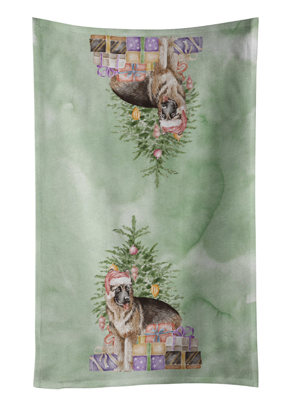 Buy this Christmas German Shepherd Kitchen Towel