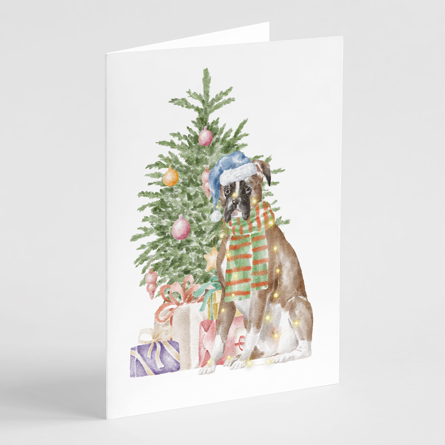 Buy this Christmas Boxer Greeting Cards and Envelopes Pack of 8