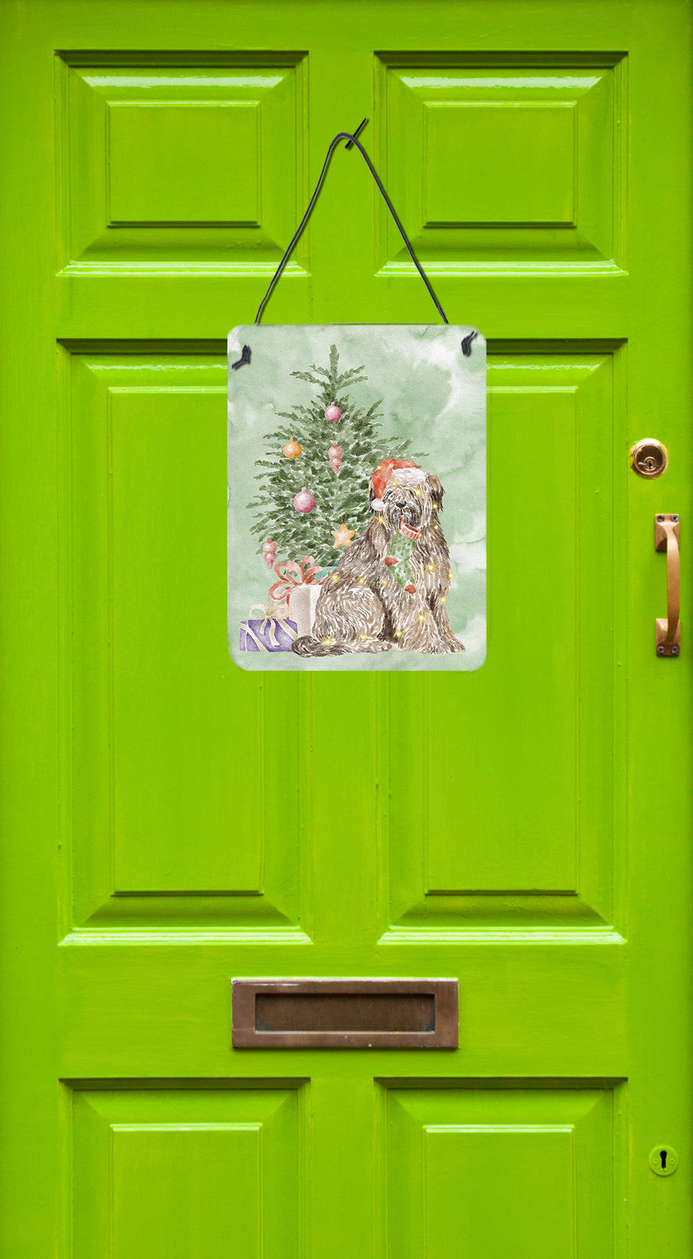 Buy this Christmas Briard #1 Wall or Door Hanging Prints