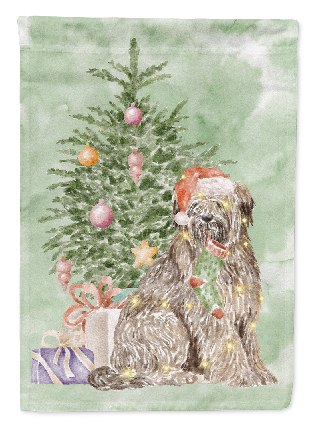 Christmas Briard #1 Flag Garden Size  the-store.com.