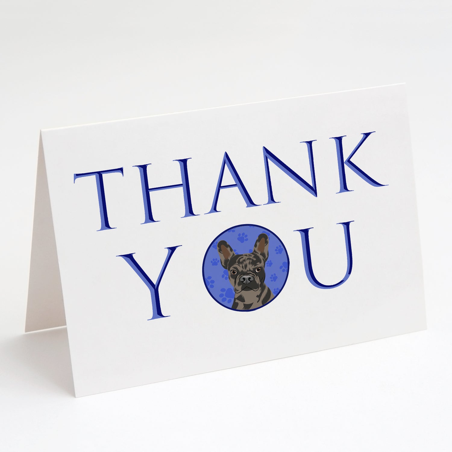 Buy this French Bulldog Chocolate Thank You Greeting Cards and Envelopes Pack of 8