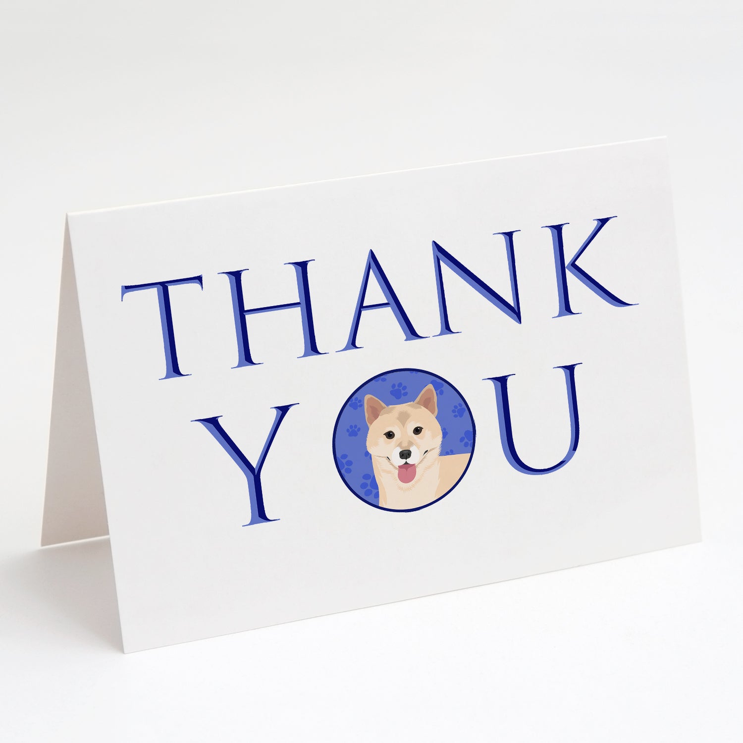 Buy this Shiba Inu Cream #1 Thank You Greeting Cards and Envelopes Pack of 8