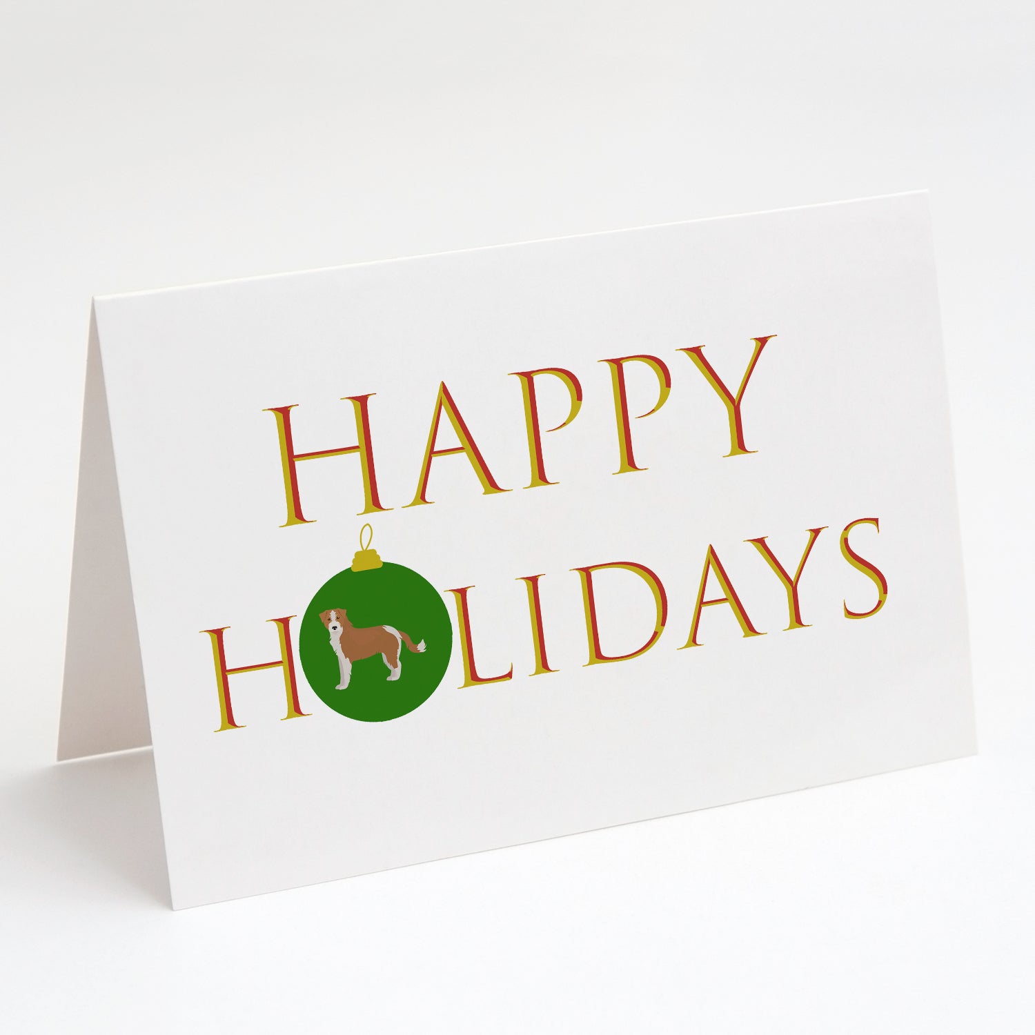 Buy this Kromfohrlander Happy Holidays Greeting Cards and Envelopes Pack of 8