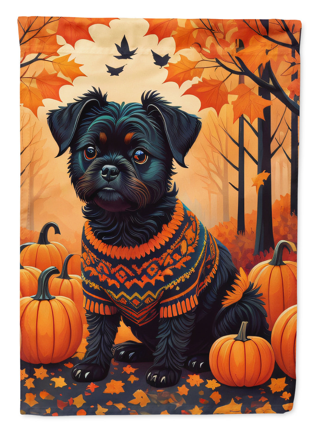 Buy this Affenpinscher Fall House Flag