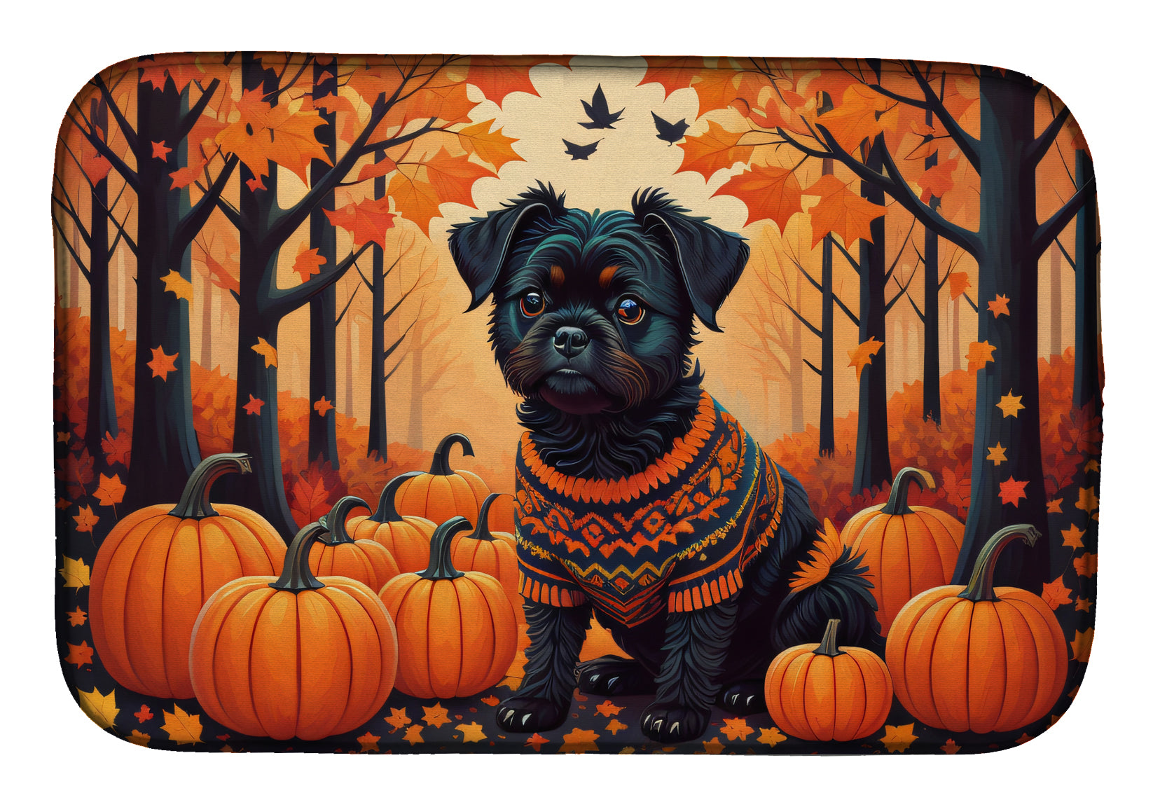 Buy this Affenpinscher Fall Dish Drying Mat