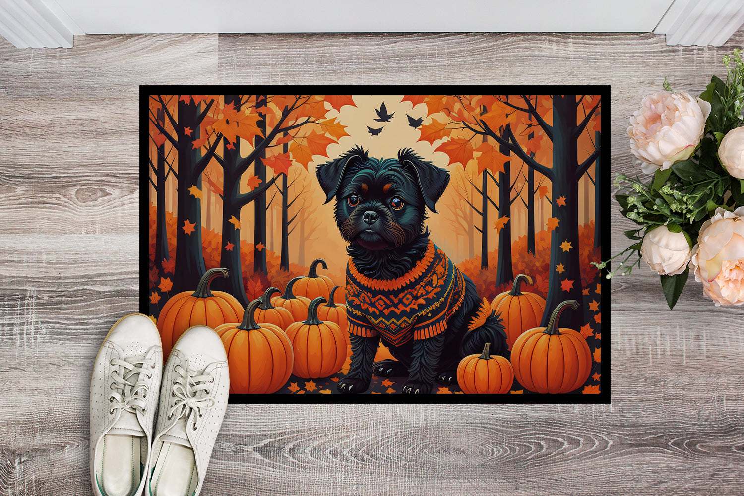 Buy this Affenpinscher Fall Indoor or Outdoor Mat 24x36