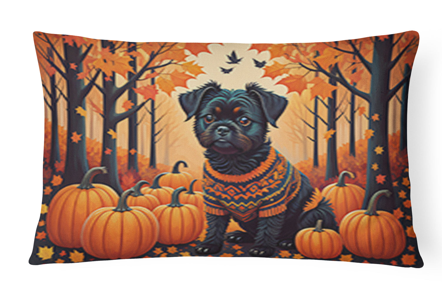 Buy this Affenpinscher Fall Fabric Decorative Pillow