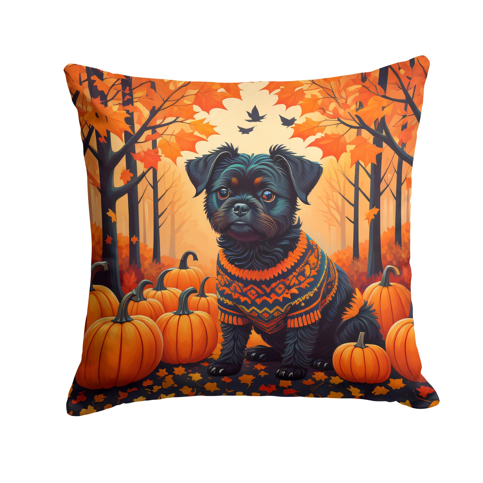 Buy this Affenpinscher Fall Fabric Decorative Pillow