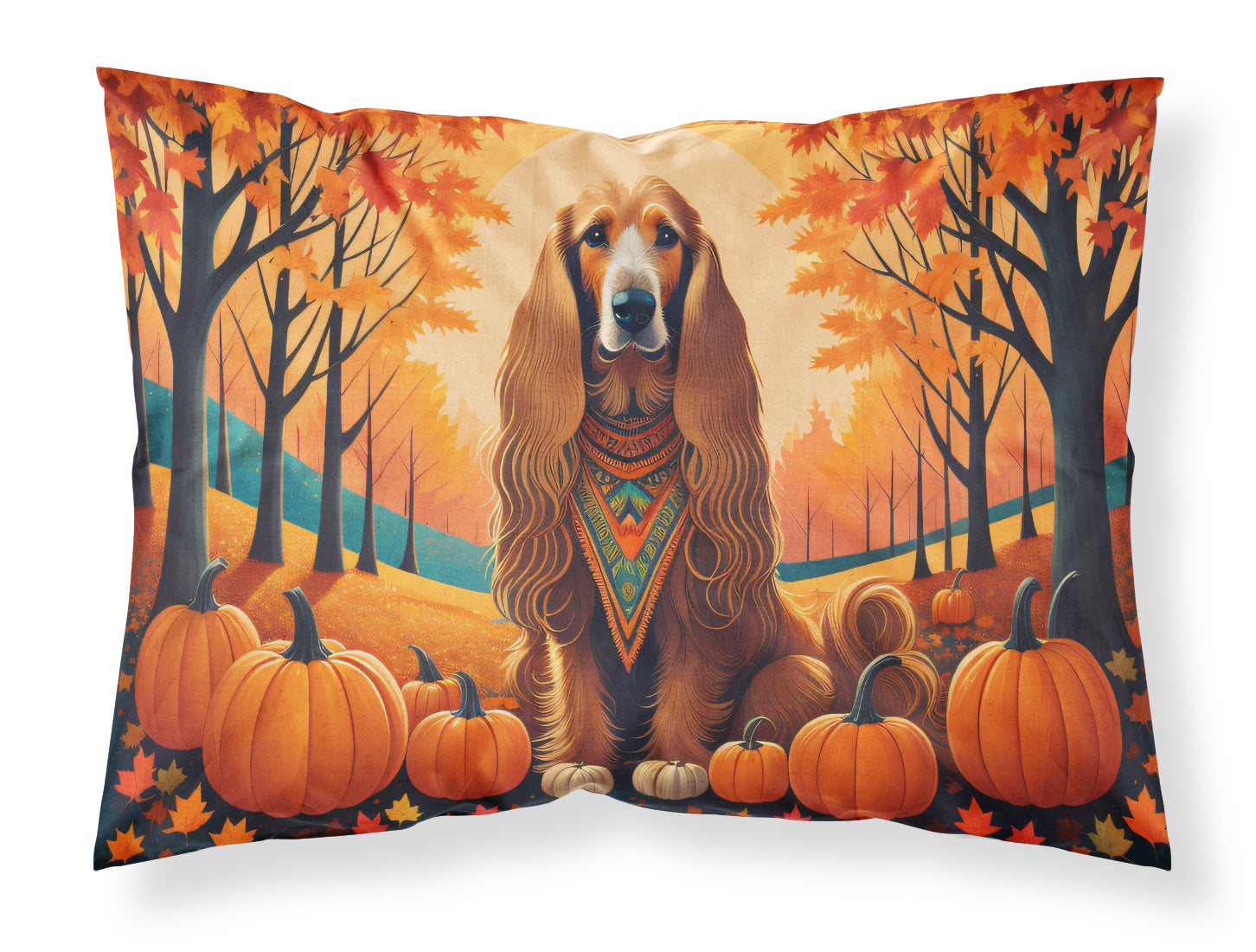 Buy this Afghan Hound Fall Fabric Standard Pillowcase