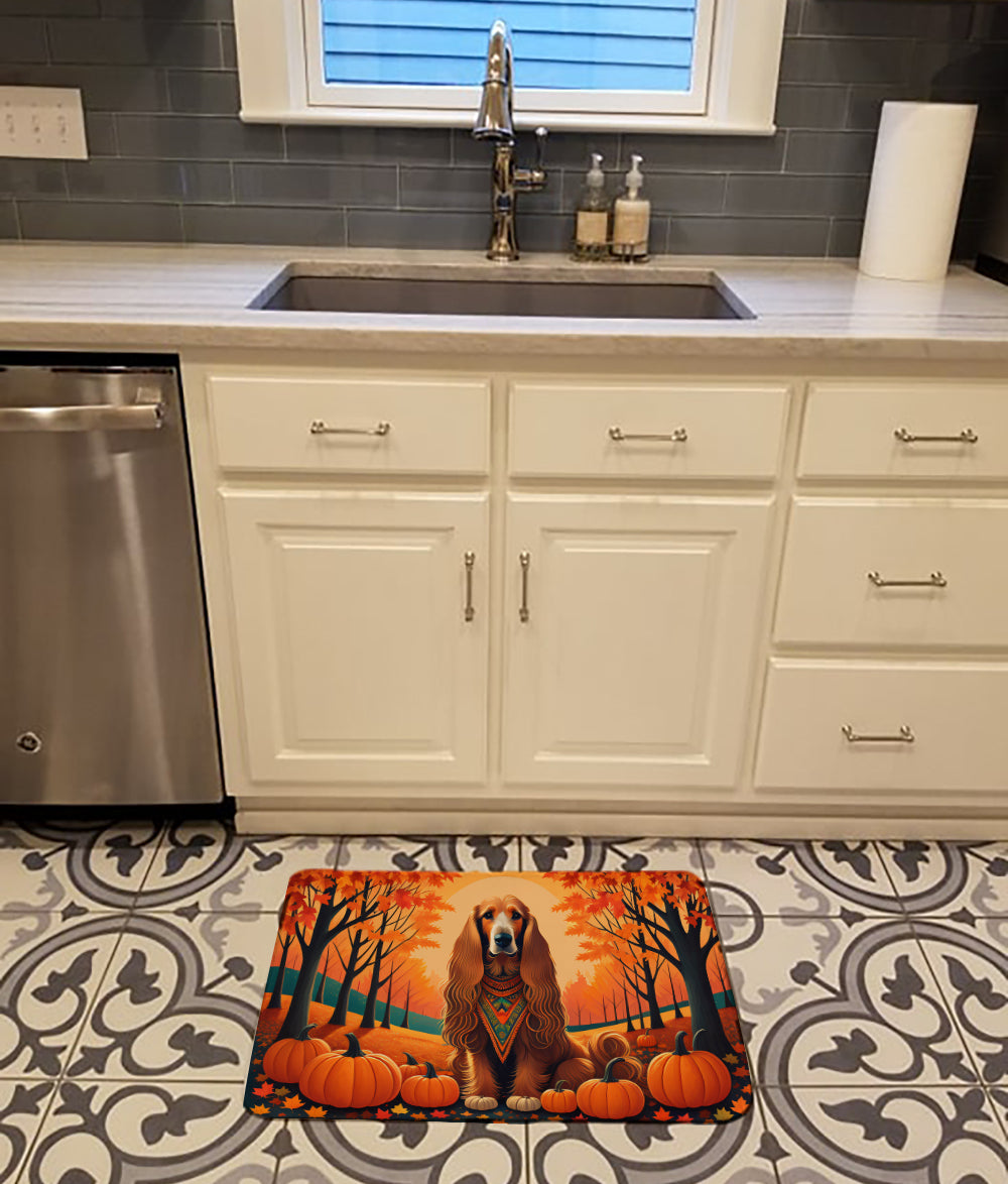 Afghan Hound Fall Memory Foam Kitchen Mat  the-store.com.